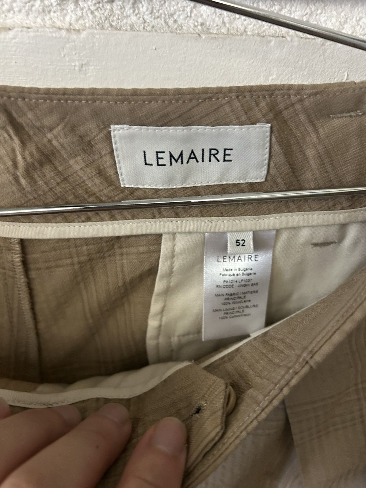 Lemaire Lemaire TAILORED Khaki Suit SET (szL) Size 50R - 6 Thumbnail