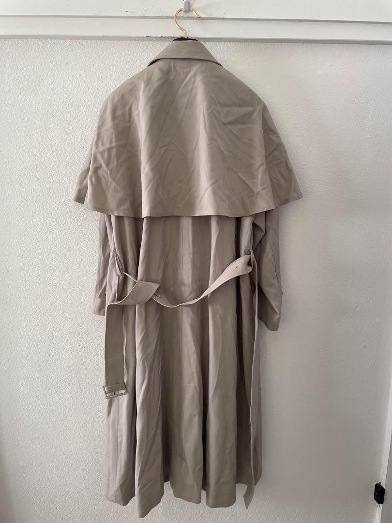 Yohji Yamamoto Yohji Yamamoto 1990s WOOL COATED Trench Coat Size US XXS / EU 40 - 3 Thumbnail