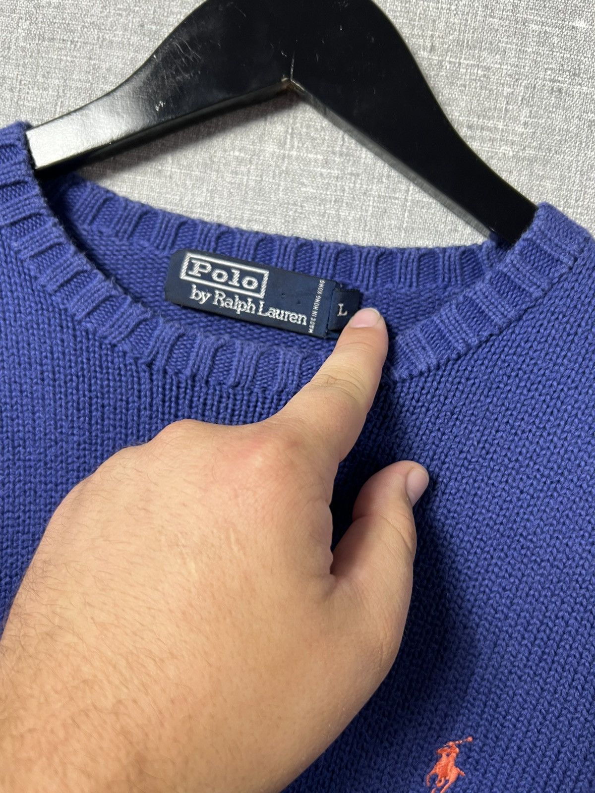 Polo Ralph Lauren Vintage Polo Ralph Lauren Crewneck Knitted Sweater Pony Size US L / EU 52-54 / 3 - 9 Thumbnail