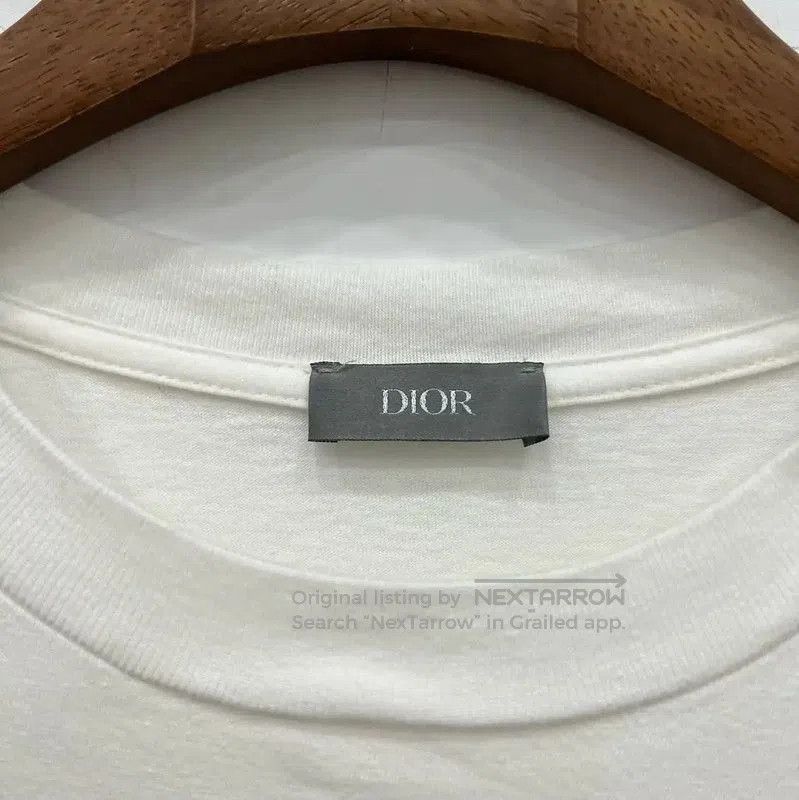 Dior Dior White Men's T-Shirt with Floral Prints . Size US M / EU 48-50 / 2 - 5 Thumbnail