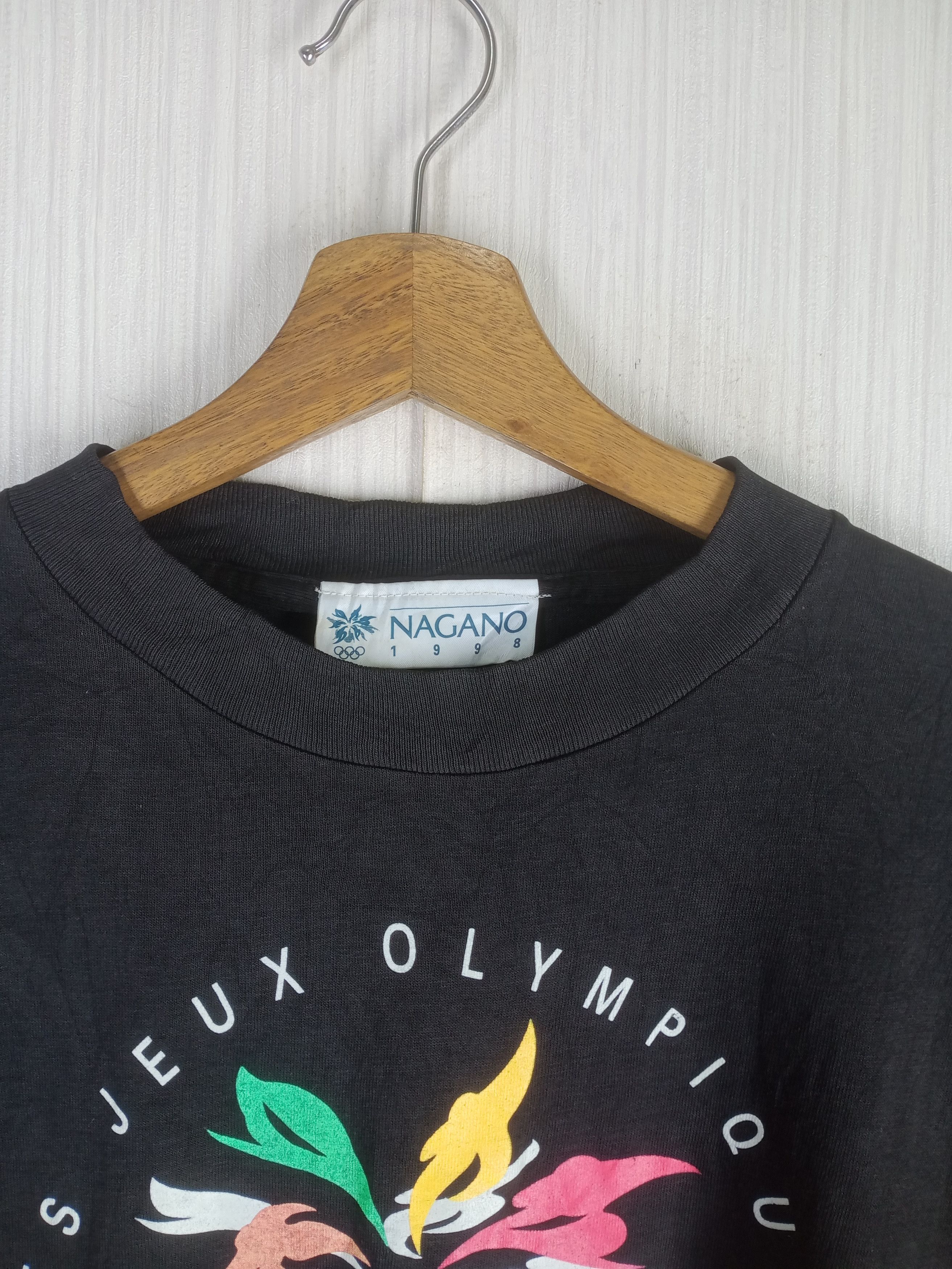 USA Olympics Rare Vintage 1998 Nagano Olympic Tshirt Size US L / EU 52-54 / 3 - 4 Thumbnail