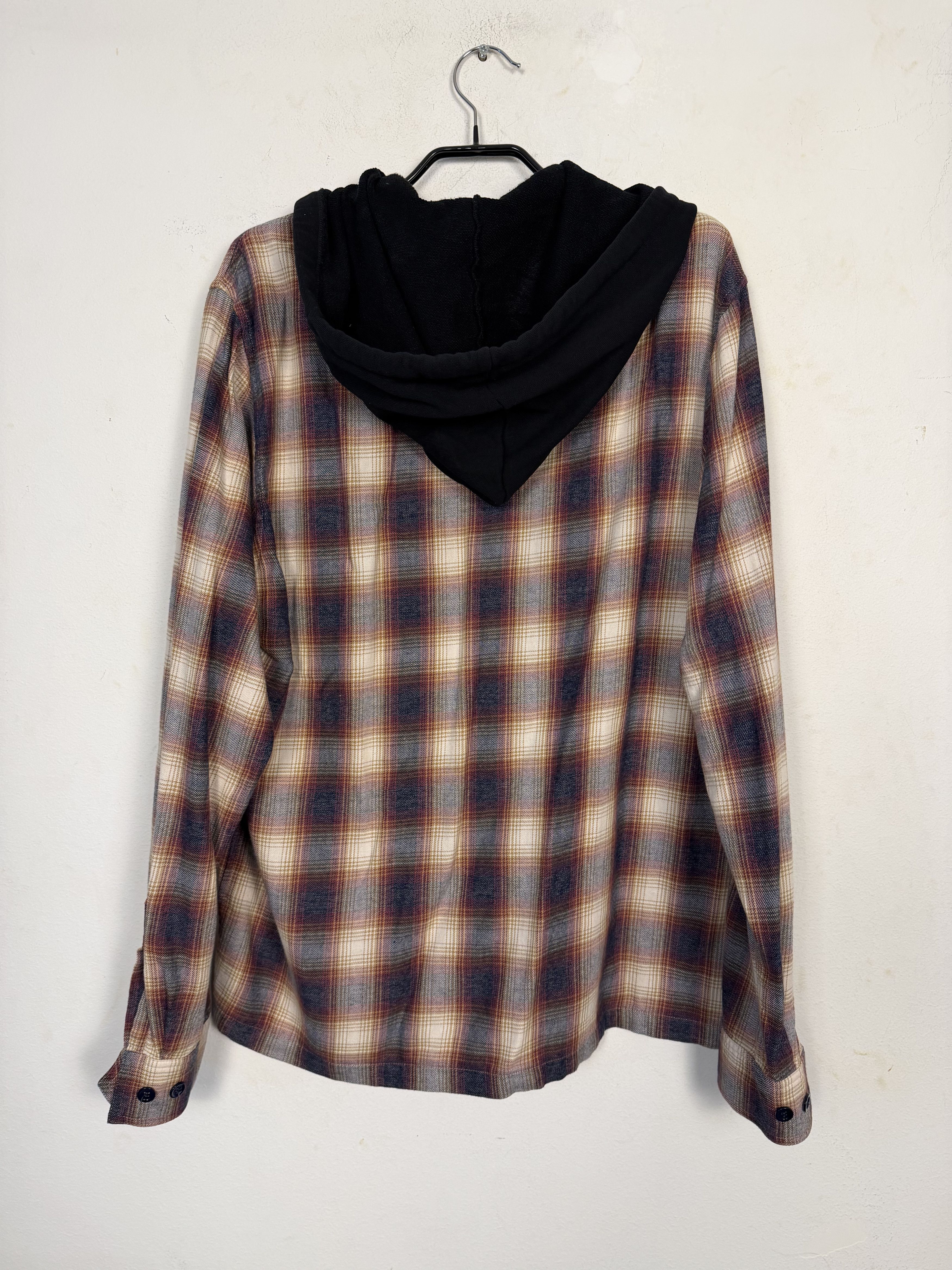 Faith Connexion Oversized Hooded Grunge Plaid Overshirt Size US XL / EU 56 / 4 - 4 Thumbnail