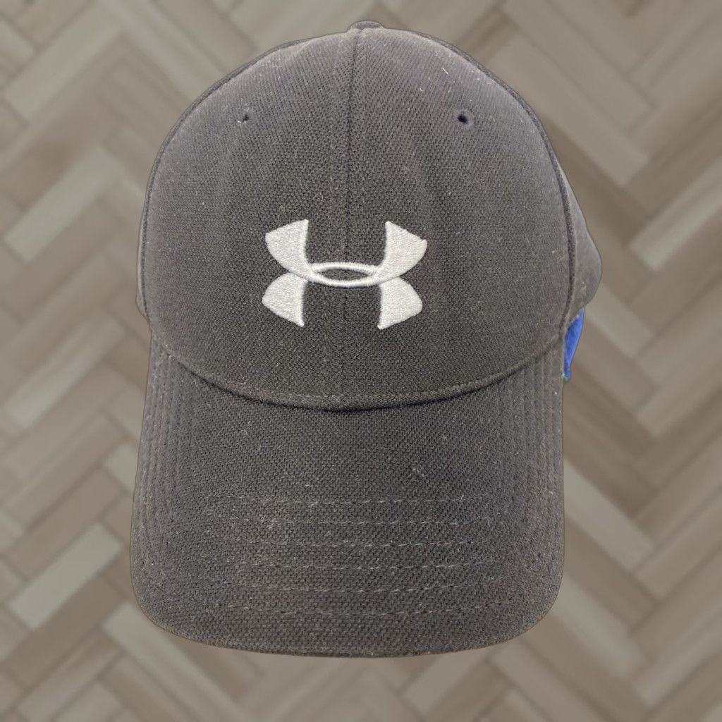 Under Armour Under Armour Black Fitted Baseball Cap Sz L Heat Gear Hat 551 Unisex Adults Polyester Solid Baseball Cap /551 Size ONE SIZE - 1 Thumbnail