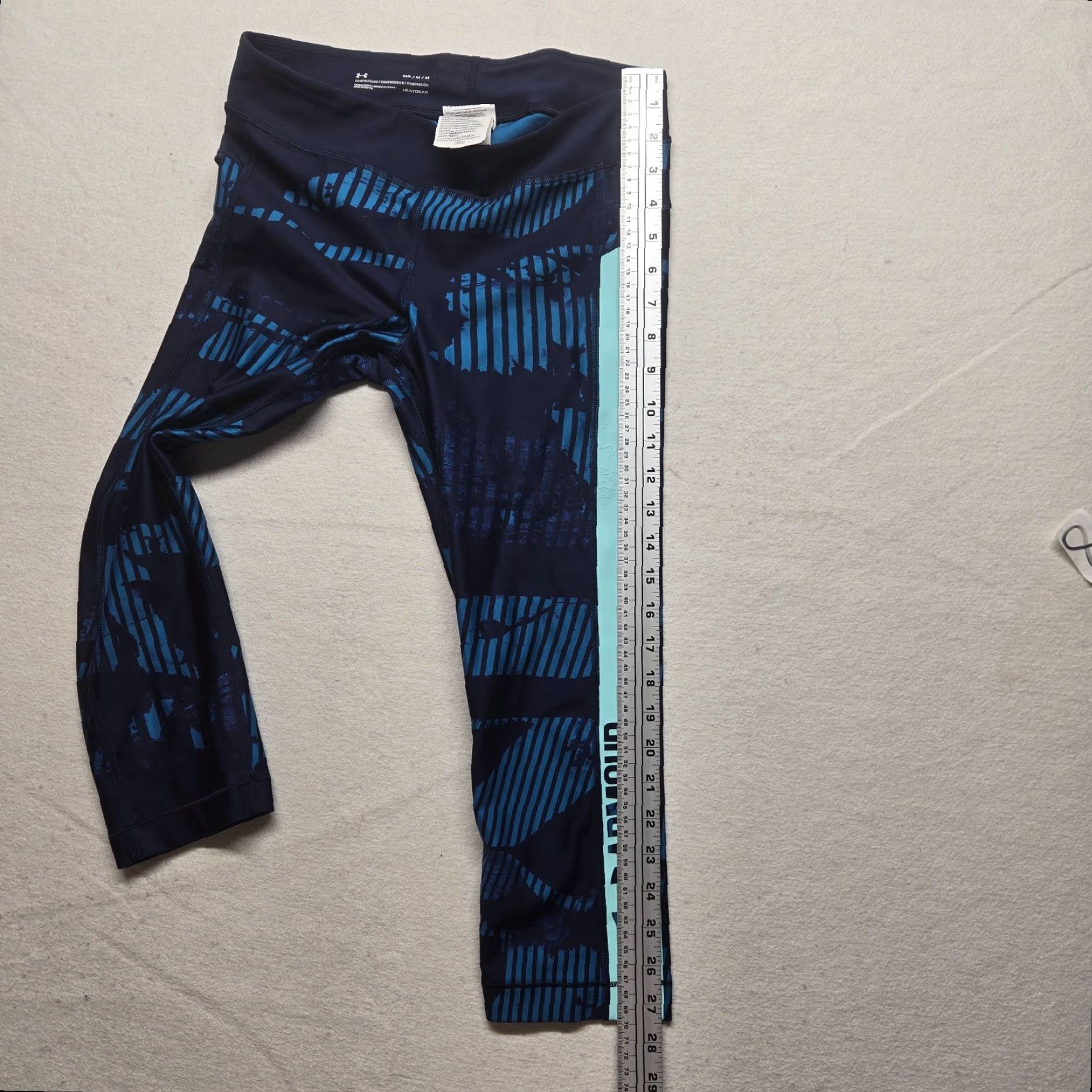 Under Armour Under Armour Leggings Cropped Yoga Pants Size Medium Multicolor Compression Womens Size 32" / US 10 / IT 46 - 6 Thumbnail