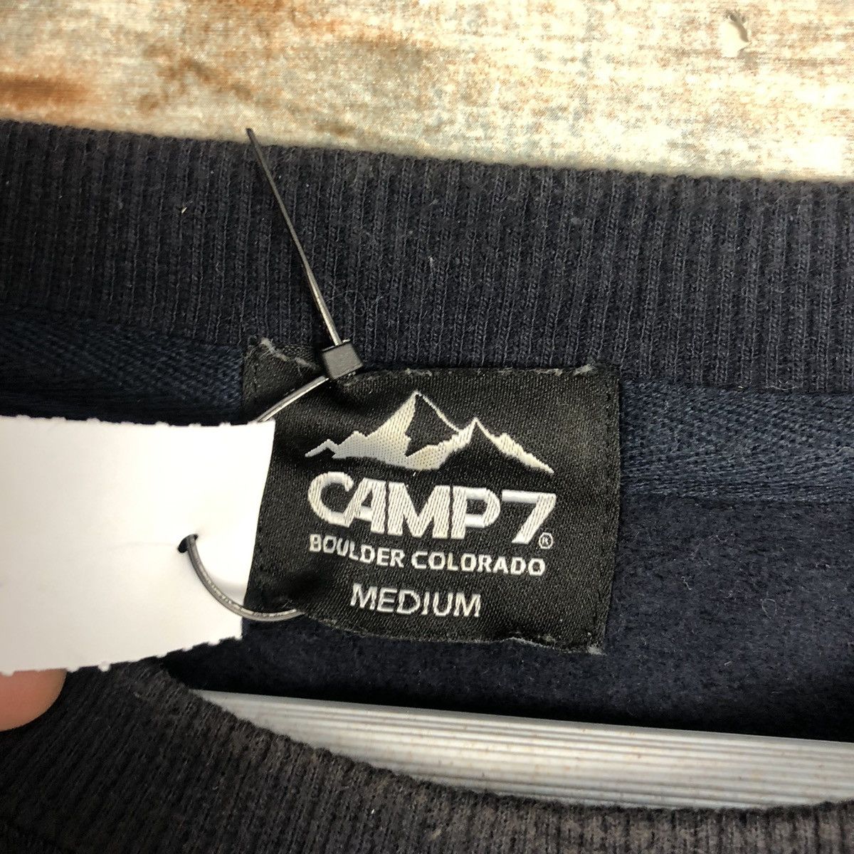 Japanese Brand Camp 7 Dark Blue Sweatshirt #A2025 Size US M / EU 48-50 / 2 - 12 Thumbnail
