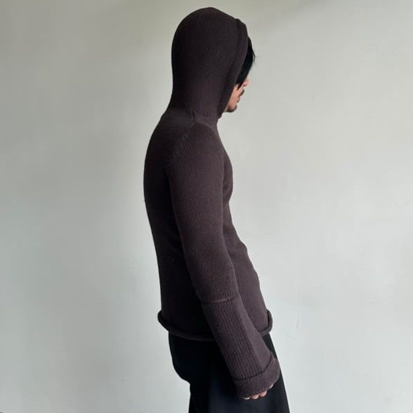 Yohji Yamamoto AW2005 Yohji Yamamoto Y's knit hoodie Size US M / EU 48-50 / 2 - 7 Thumbnail