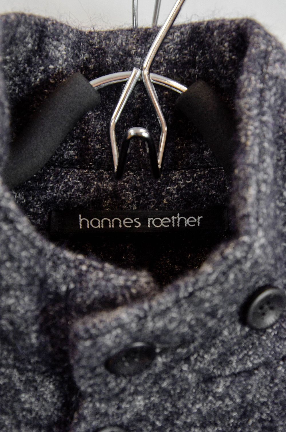 hannes roether Hannes Roether Wool Tweed Coat w/ Leather Elbow Patches – S Size US S / EU 44-46 / 1 - 8 Thumbnail