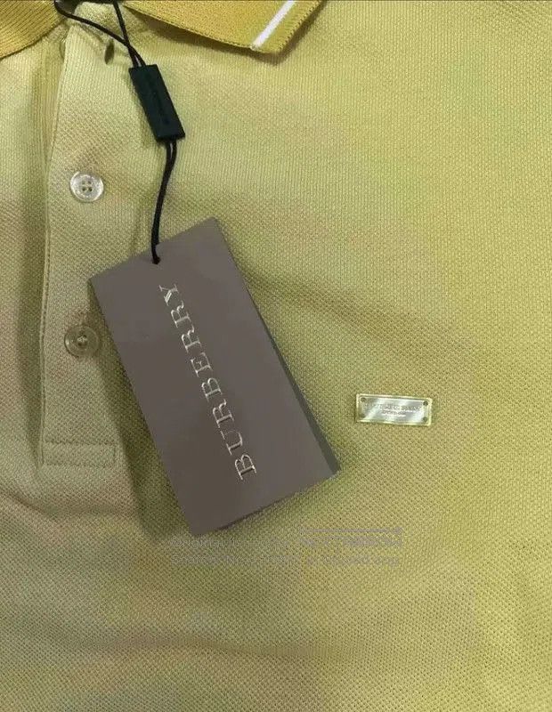 Burberry Burberry Yellow Cotton Men's Polo Shirt. Size US S / EU 44-46 / 1 - 3 Thumbnail