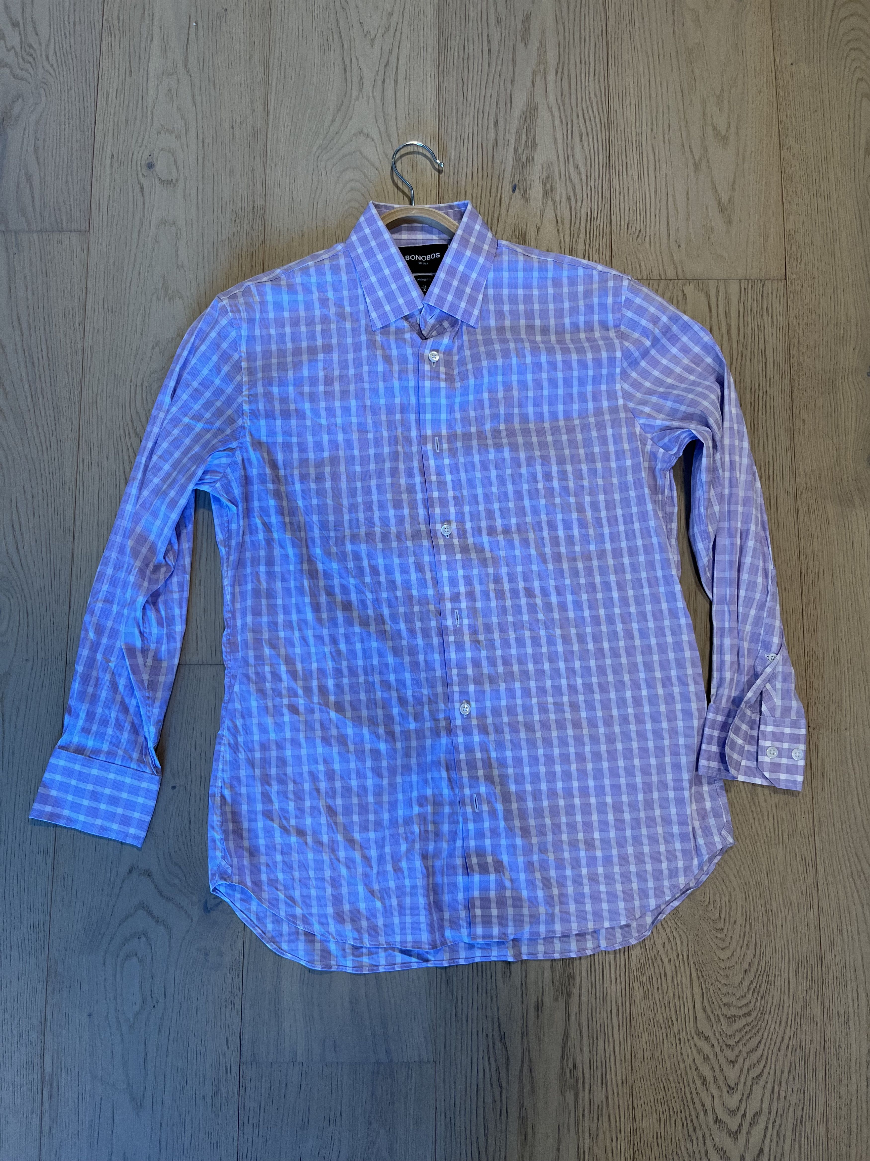 Bonobos Bonobos lilac stretch/performance shirt Size US S / EU 44-46 / 1 - 1 Thumbnail