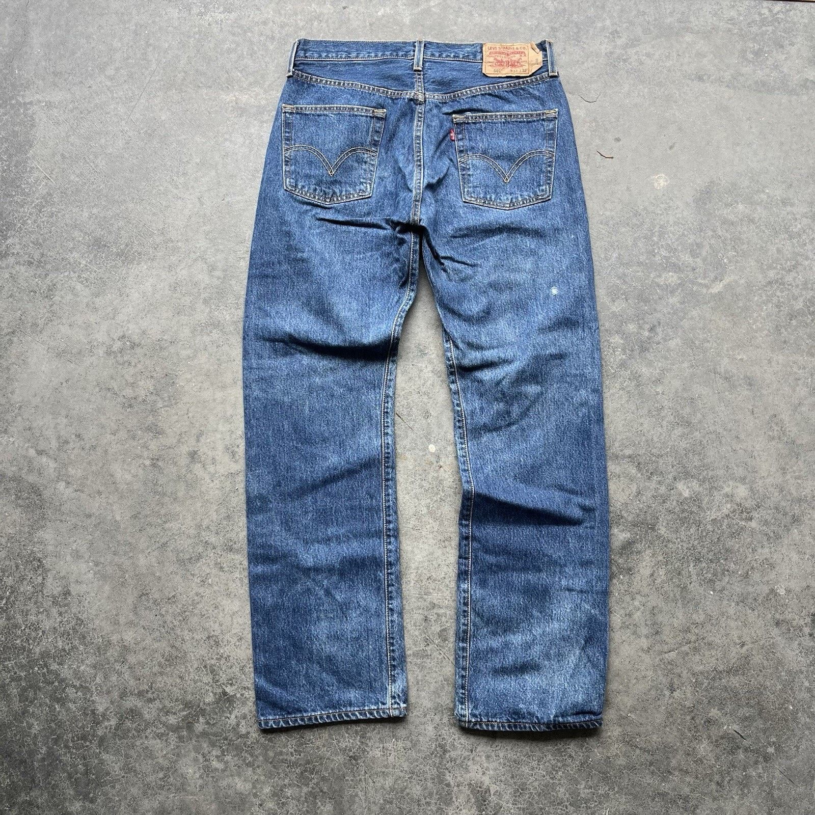 Levi's Vintage Levi’s 501xx Jeans Men’s 33 X 32 Dark Wash Indigo We Size US 33 - 1 Thumbnail