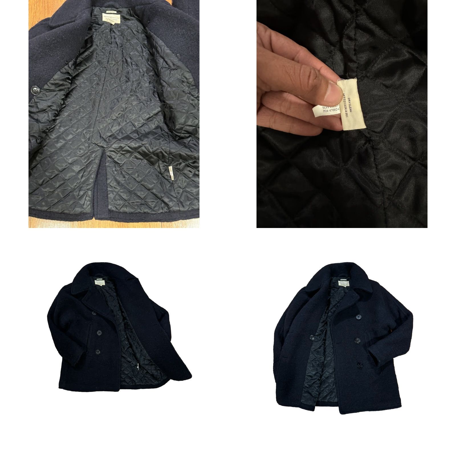 Vintage Denim & Supply Ralph Lauren Jacket Womens Small Black Wool Big Coat Rare! Coat Mens/Womens? Size S / US 4 / IT 40 - 8 Thumbnail