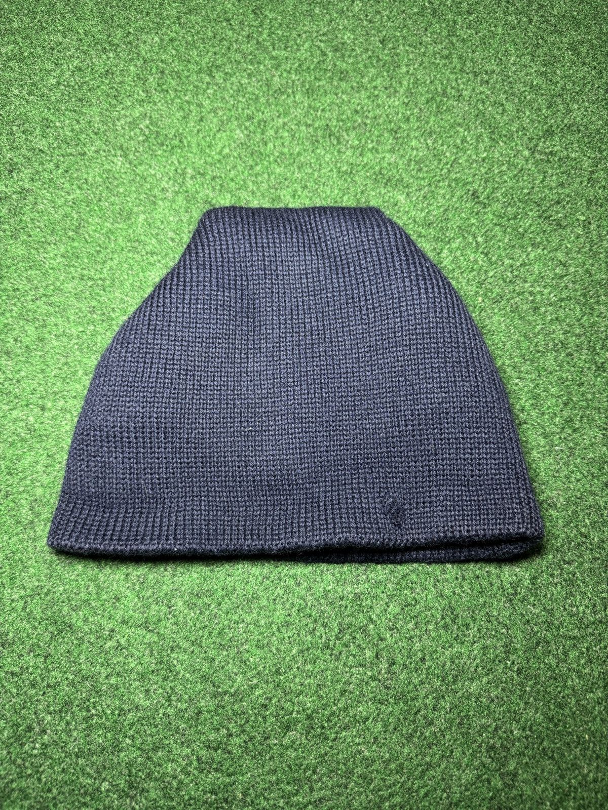 Goretex Gore Tex Fabric Wool Smiley Navy Adult Gore Tex Hat Beanie Size ONE SIZE - 3 Thumbnail