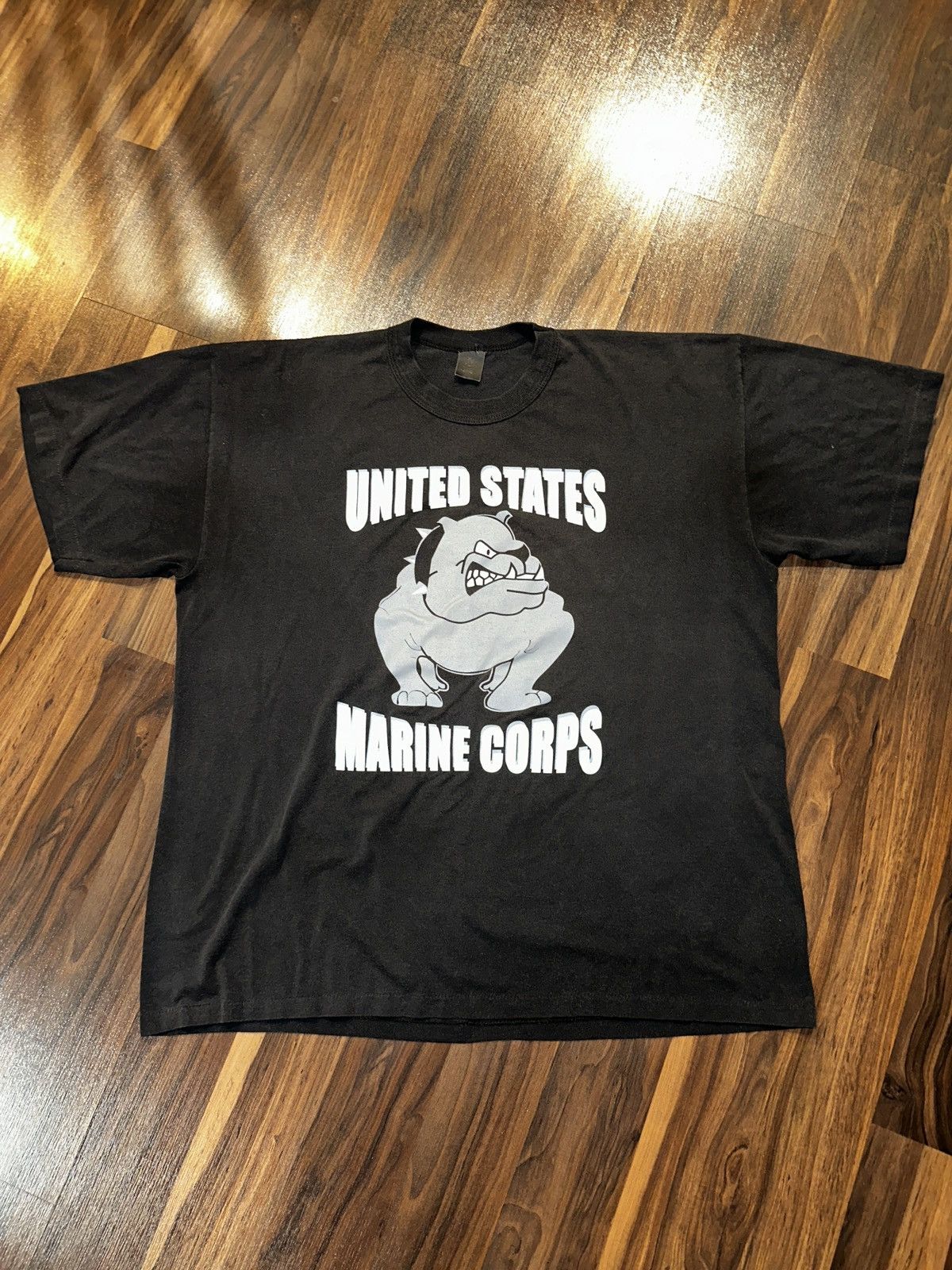 Vintage Single Stitch Vtg USMC Marine Corps Black Devil Dogs Tee Size US XXL / EU 58 / 5 - 8 Thumbnail
