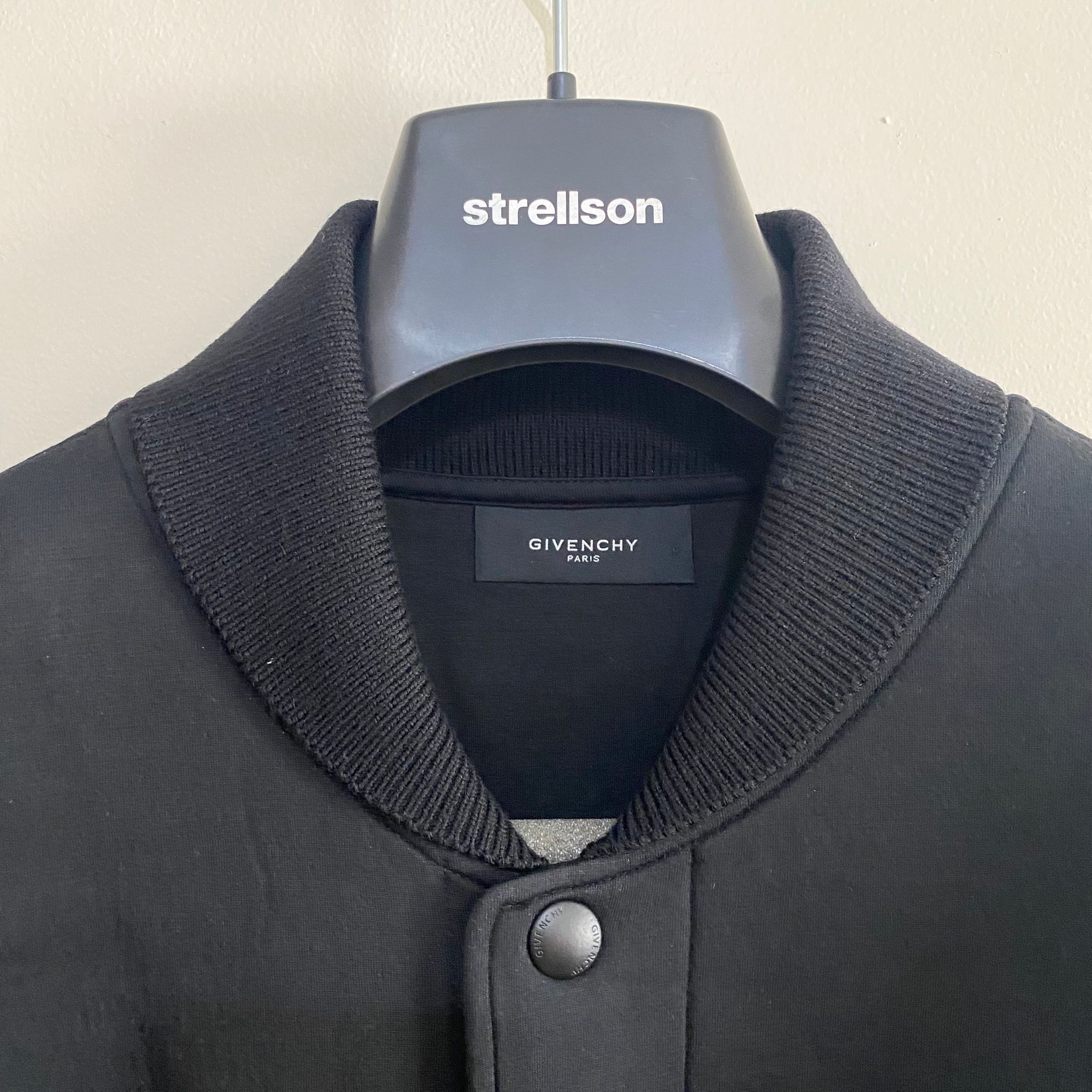 Givenchy Black Target Star Neoprene Varsity Jacket Size US M / EU 48-50 / 2 - 7 Thumbnail
