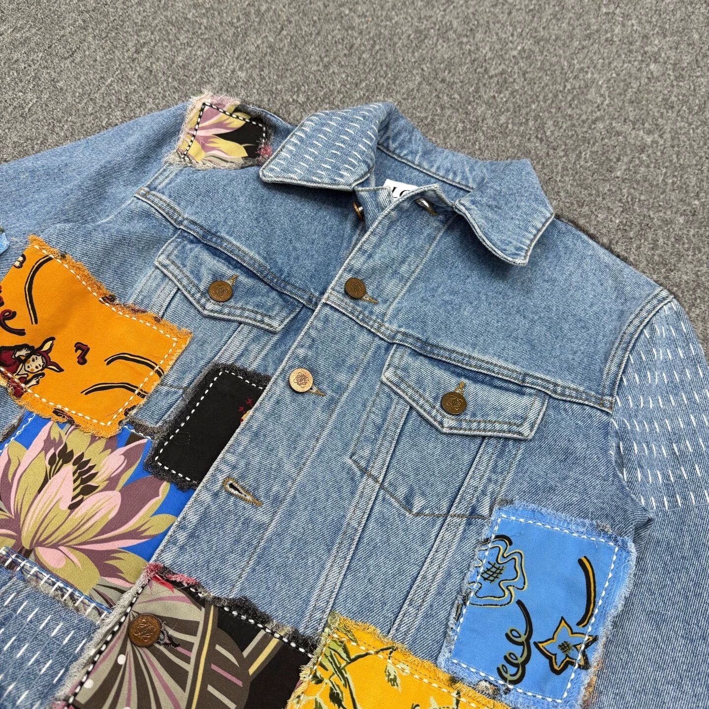 Loewe Loewe denim colorblocked jacket 34 mint Size XS / US 0-2 / IT 36-38 - 3 Thumbnail