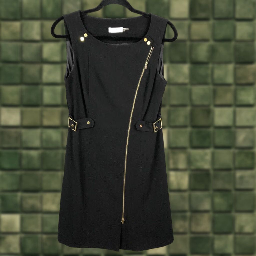 Calvin Klein Calvin Klein Dress Womens 8 Black Sleeveless Scuba Ponte Knit  Office Modern | Grailed