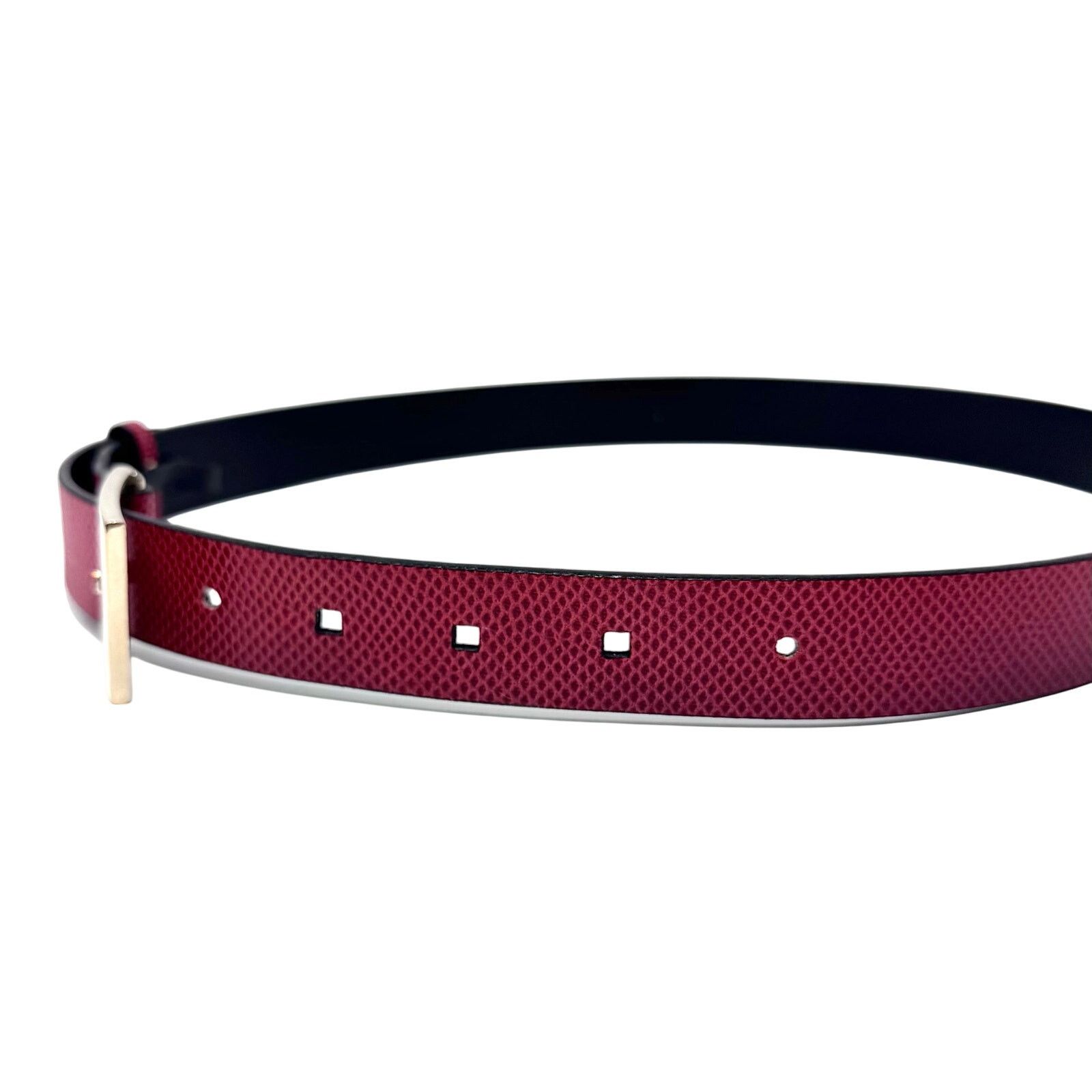 Gucci Gucci Red Lizard Skin Belt Size ONE SIZE - 8 Thumbnail