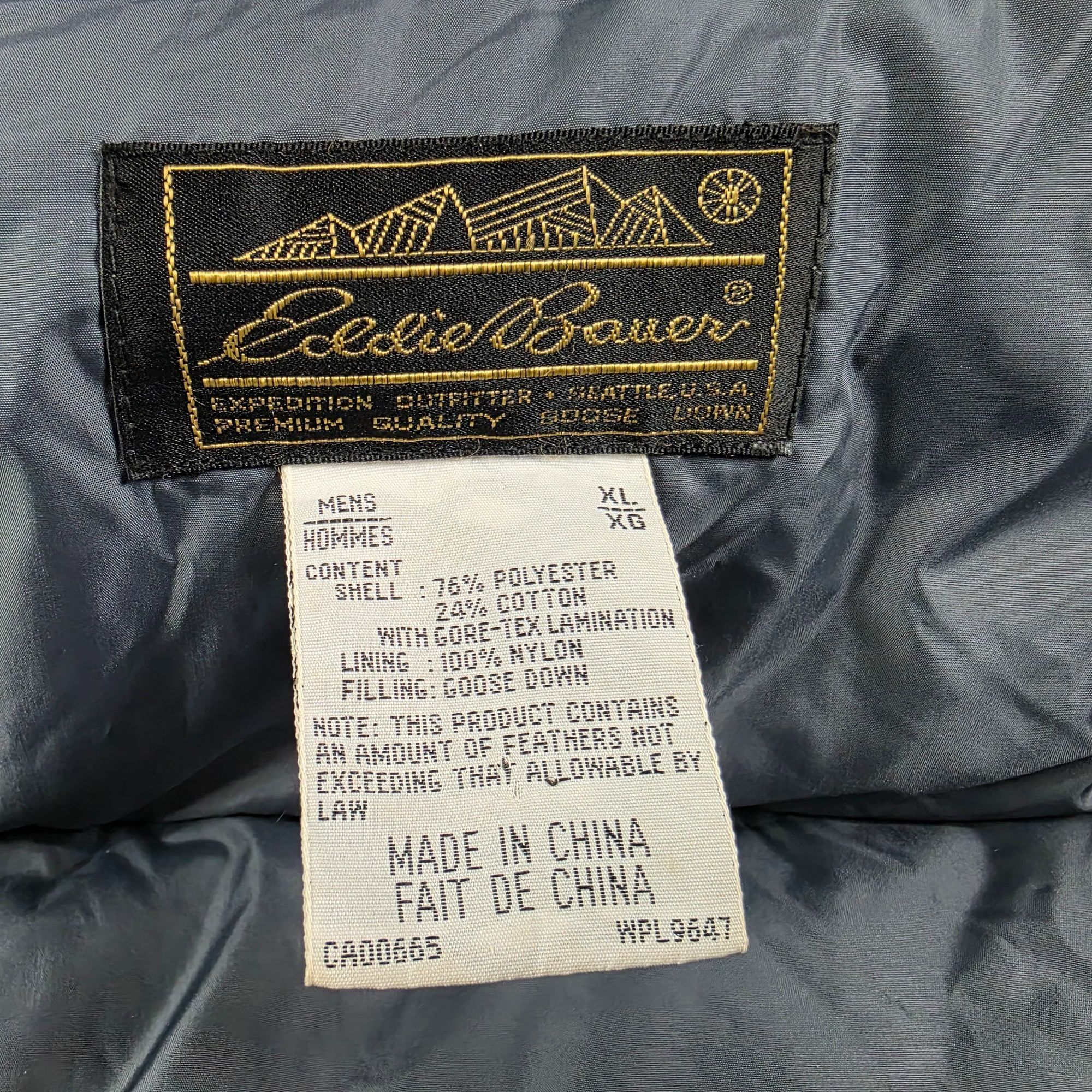 Eddie Bauer Eddie Bauer Gore Tex Mens XL Blue Goose Down Fill Hooded Win Size US XL / EU 56 / 4 - 4 Thumbnail