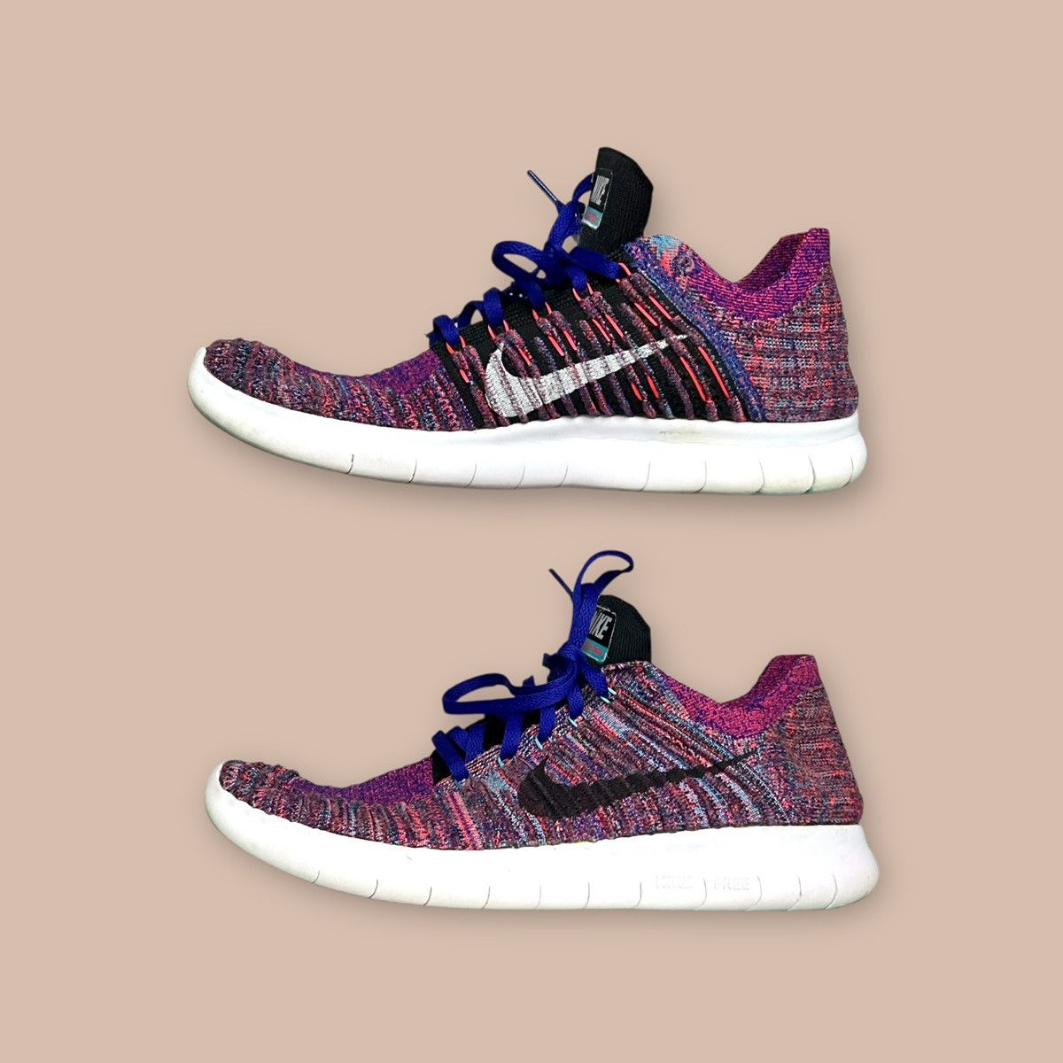 Nike Nike Free RN Flyknit "Concord Bright Crimson" Size US 9 / EU 42 - 10 Thumbnail