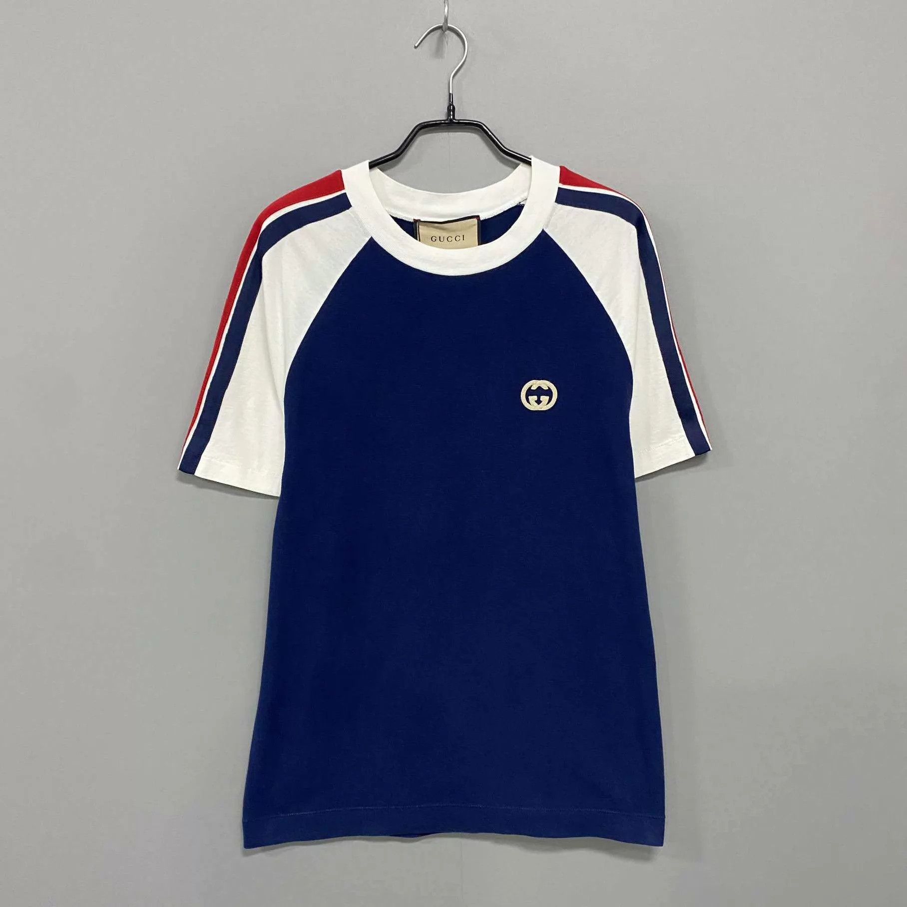 Gucci GUCCI GG Patch Striped Short Sleeve S Size US S / EU 44-46 / 1 - 1 Thumbnail