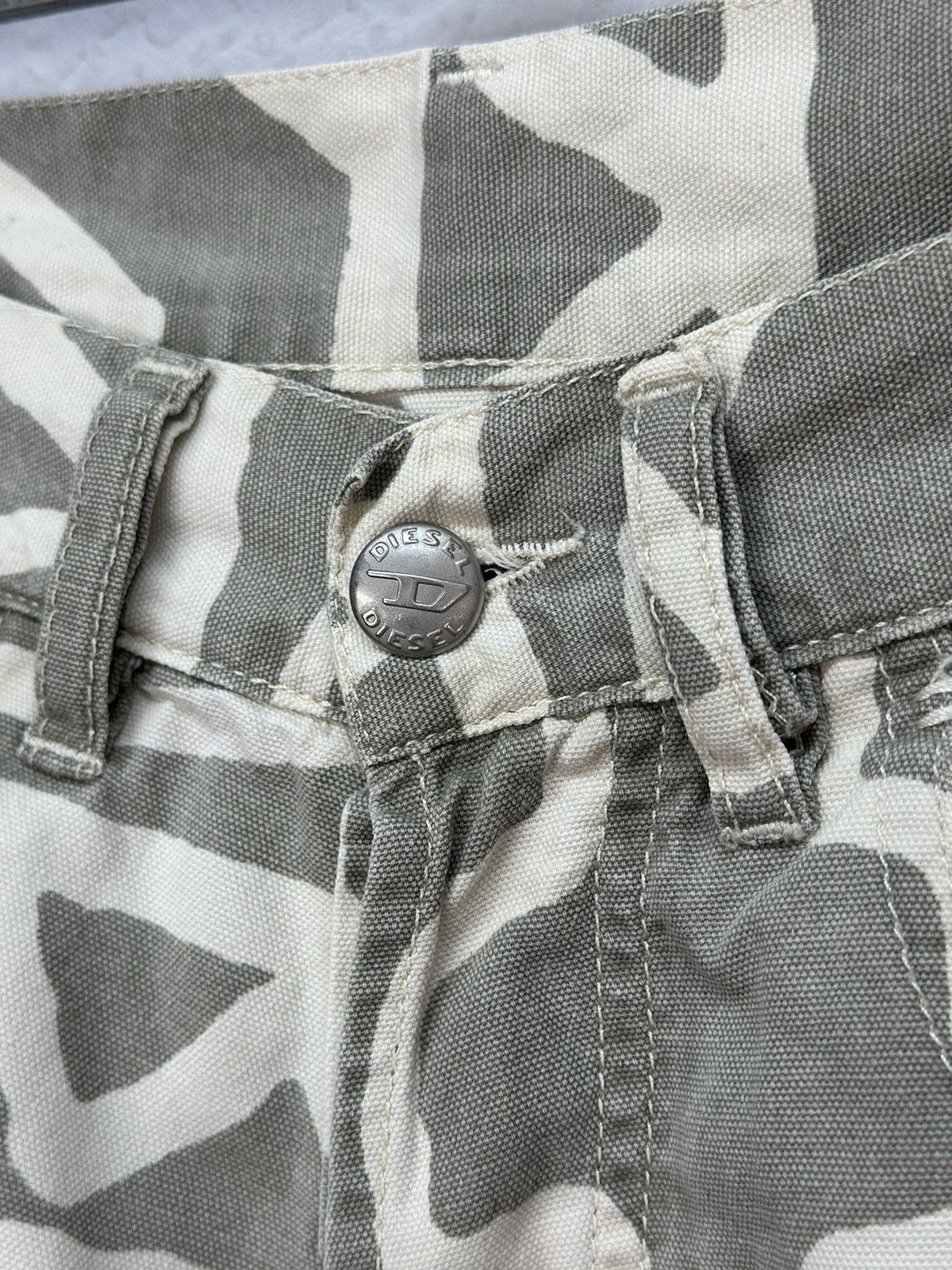 Japanese Brand Vintage Diesel Reckflay Special Flared Faded denim Jeans Y2K Size 29" - 9 Thumbnail