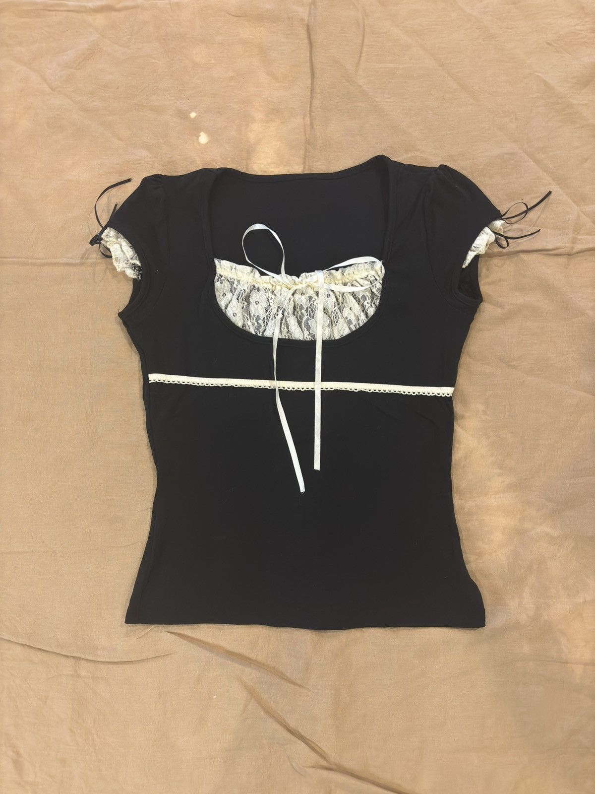 Other Black & cream top.wt-40 Size L / US 10 / IT 46 - 10 Thumbnail