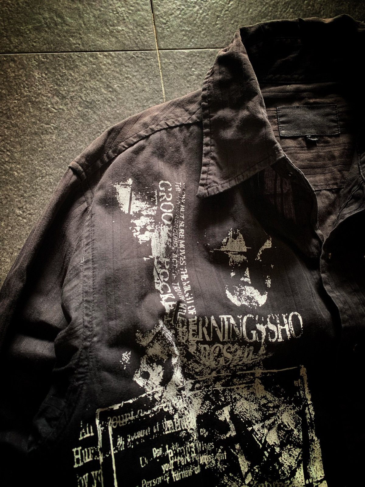 If Six Was Nine Bernings Sho Poem Skull Shirt Vkei Style Size US M / EU 48-50 / 2 - 7 Thumbnail