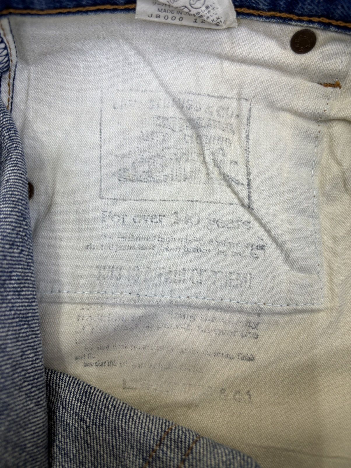 Levi's 💥Vtg 90s💥Levis Capital E Lot 502 Denim F952 Size US 28 / EU 44 - 12 Thumbnail