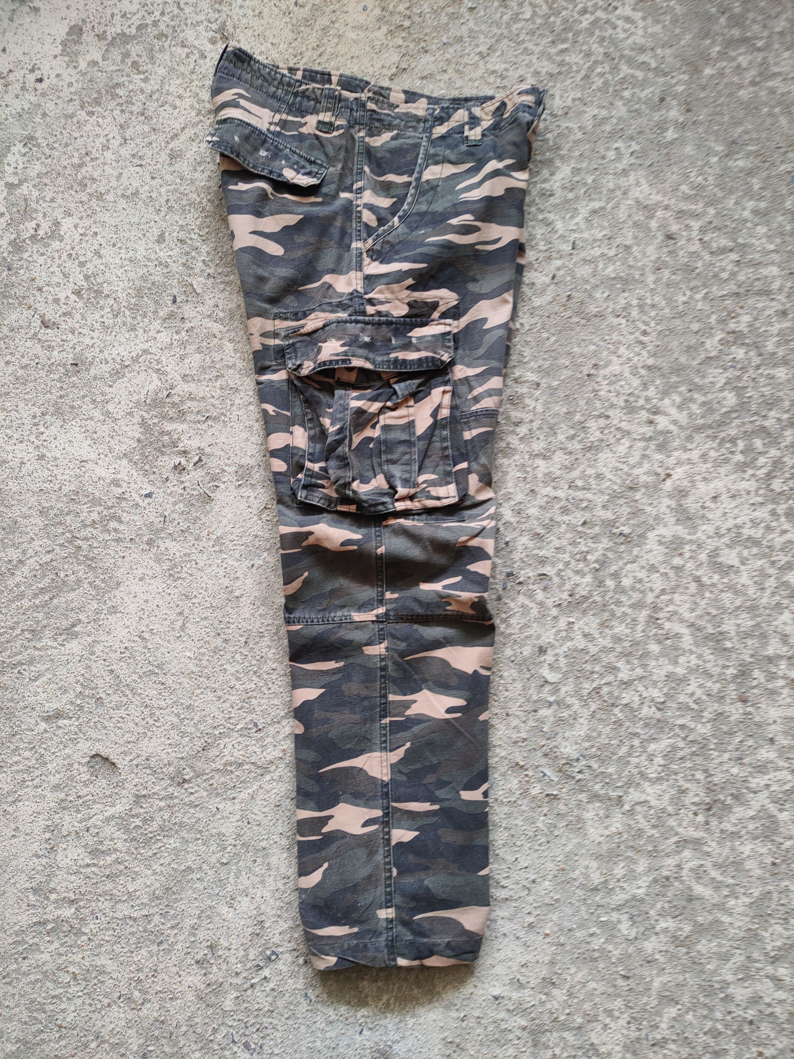 Japanese Brand × Vintage VINTAGE TWENTY WORK FADED CAMO CARGO PANTS Size US 32 / EU 48 - 10 Thumbnail