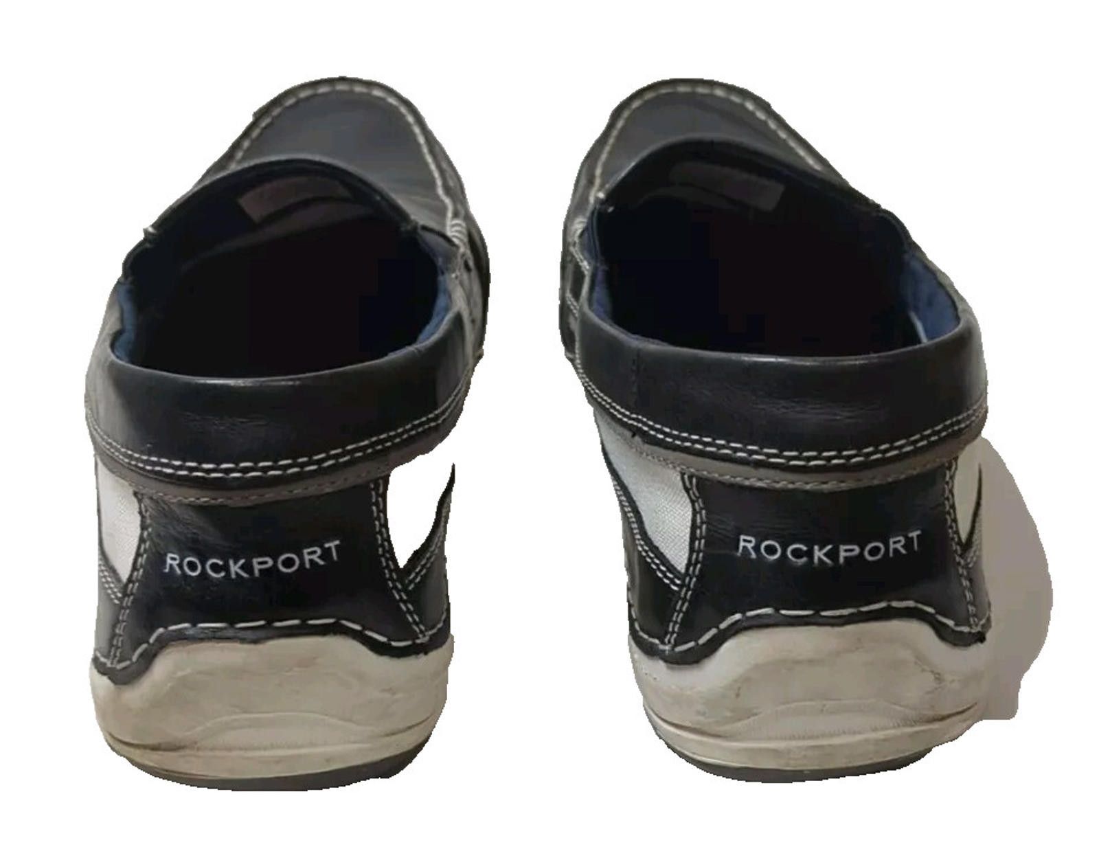 Rockport Rockport Men's Blue Leather Boat Loafers Size 11 M V79673 Size US 11 / EU 44 - 3 Thumbnail