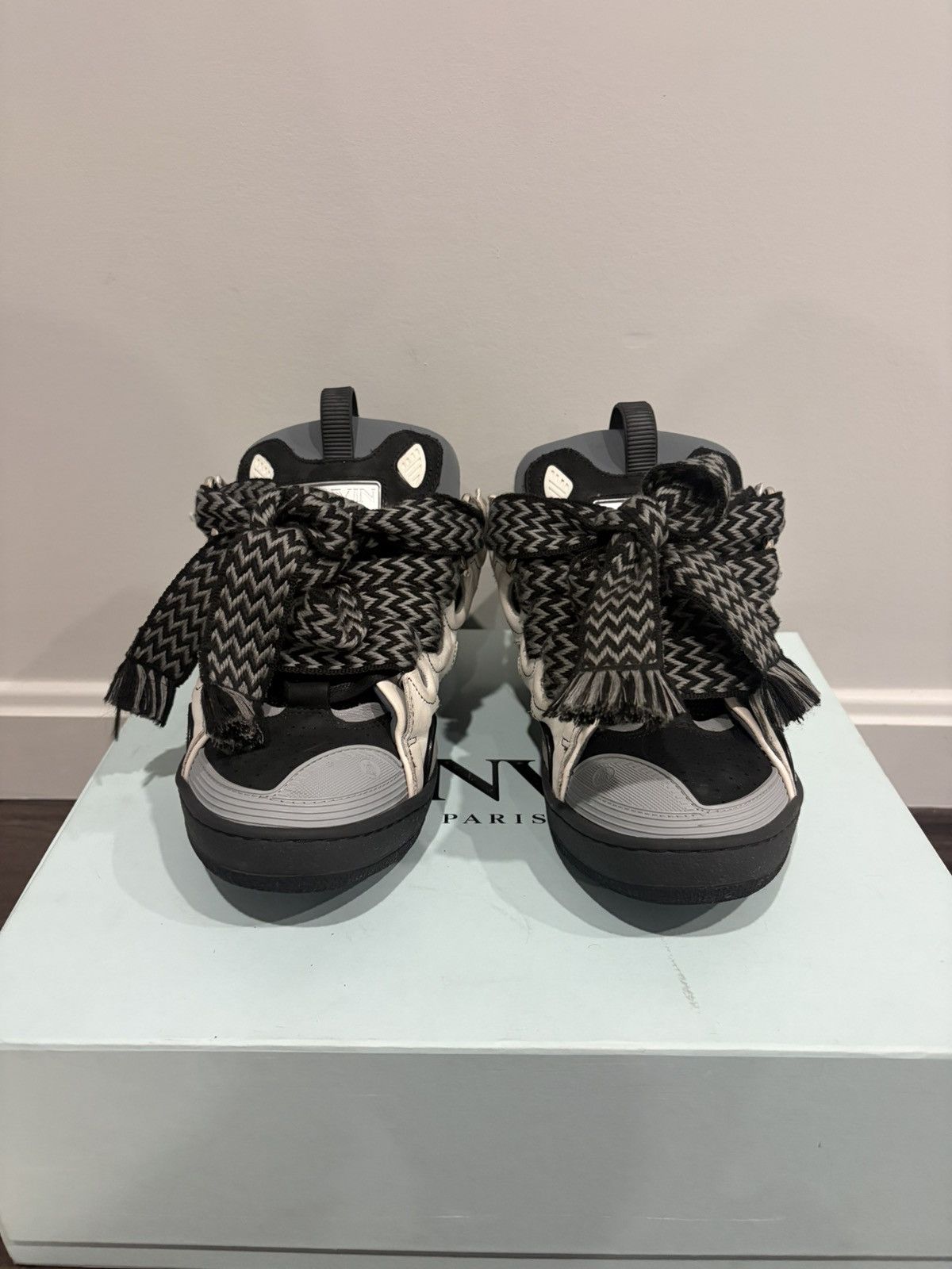 Lanvin Lanvin Curb Sneakers Black/Grey (Discontinued) Size US 7 / EU 40 - 3 Thumbnail
