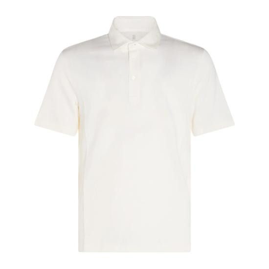 Brunello Cucinelli BRUNELLO CUCINELLI Men Polo Shirts MW8623936 C2569 WHITE Size US L / EU 52-54 / 3 - 1 Thumbnail