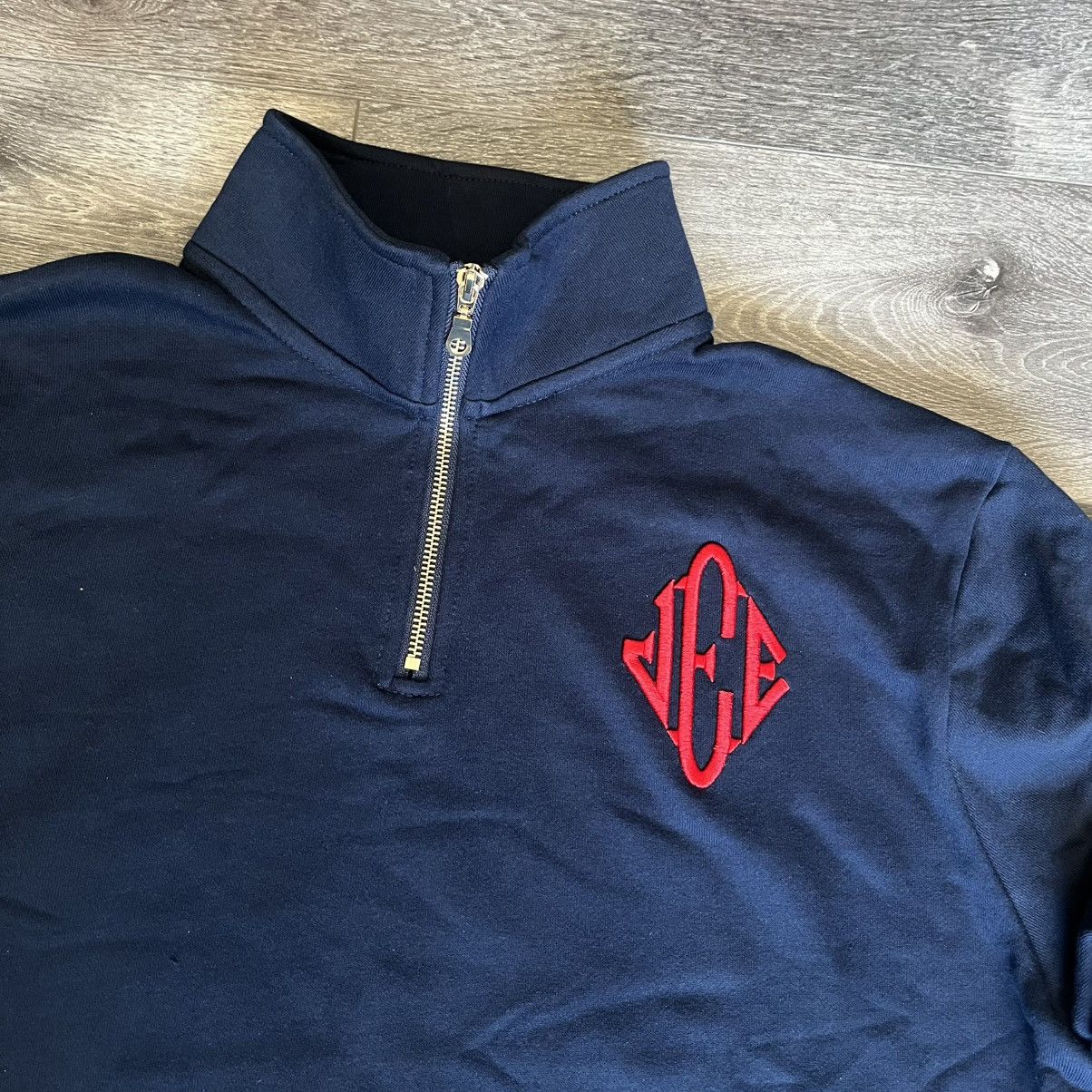 Vintage Controversatility Jeffery Epstein Quarter Zip Sweatshirt JEE Size US L / EU 52-54 / 3 - 4 Thumbnail