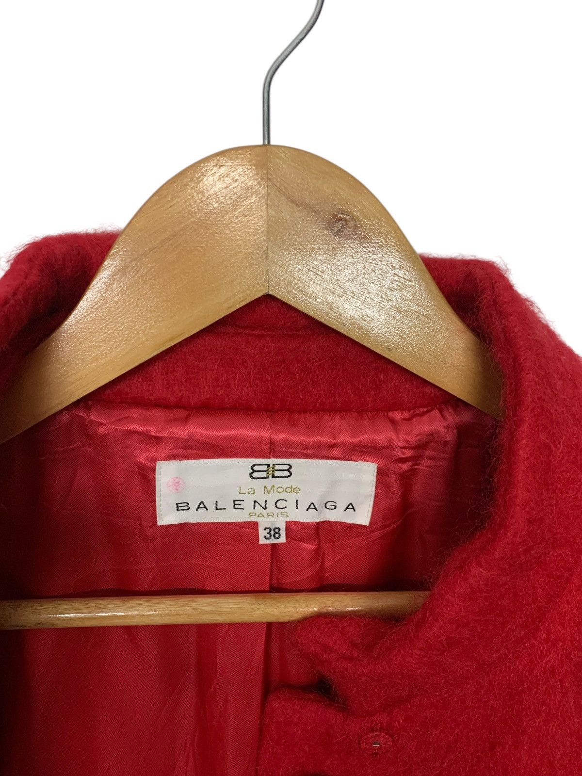 Balenciaga × Vintage Rare Balenciaga Wool Long Jacket Button Down Size M / US 6-8 / IT 42-44 - 5 Thumbnail