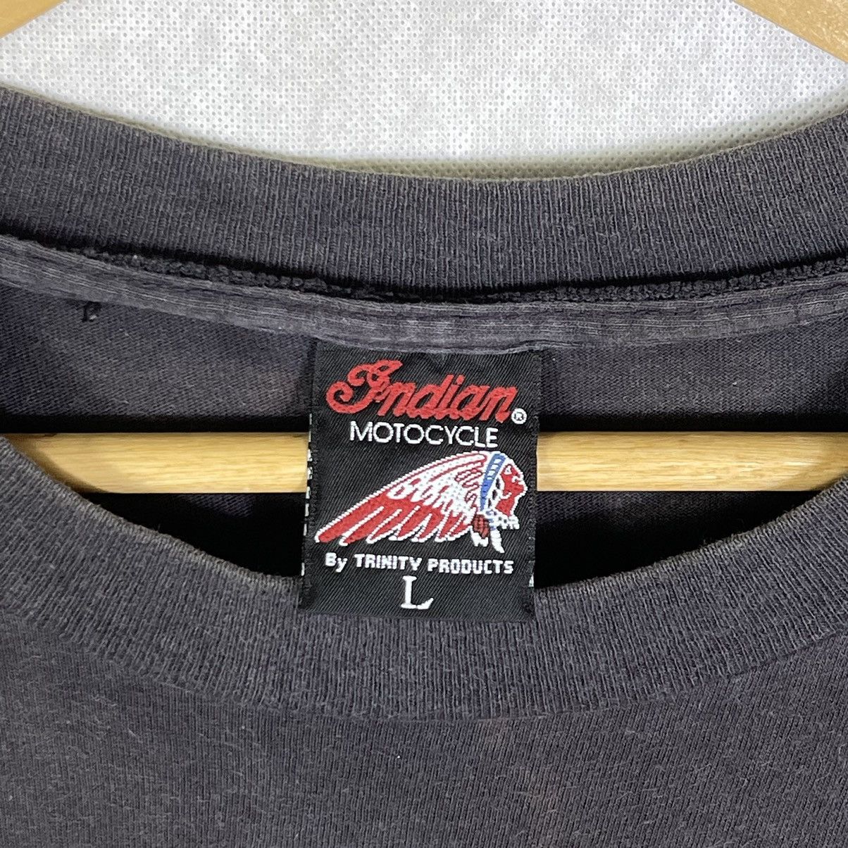 Indian Motorcycle Rare! 90s Vintage Indian Motorcycle Apache Head Fades Tshirt Size US L / EU 52-54 / 3 - 6 Thumbnail