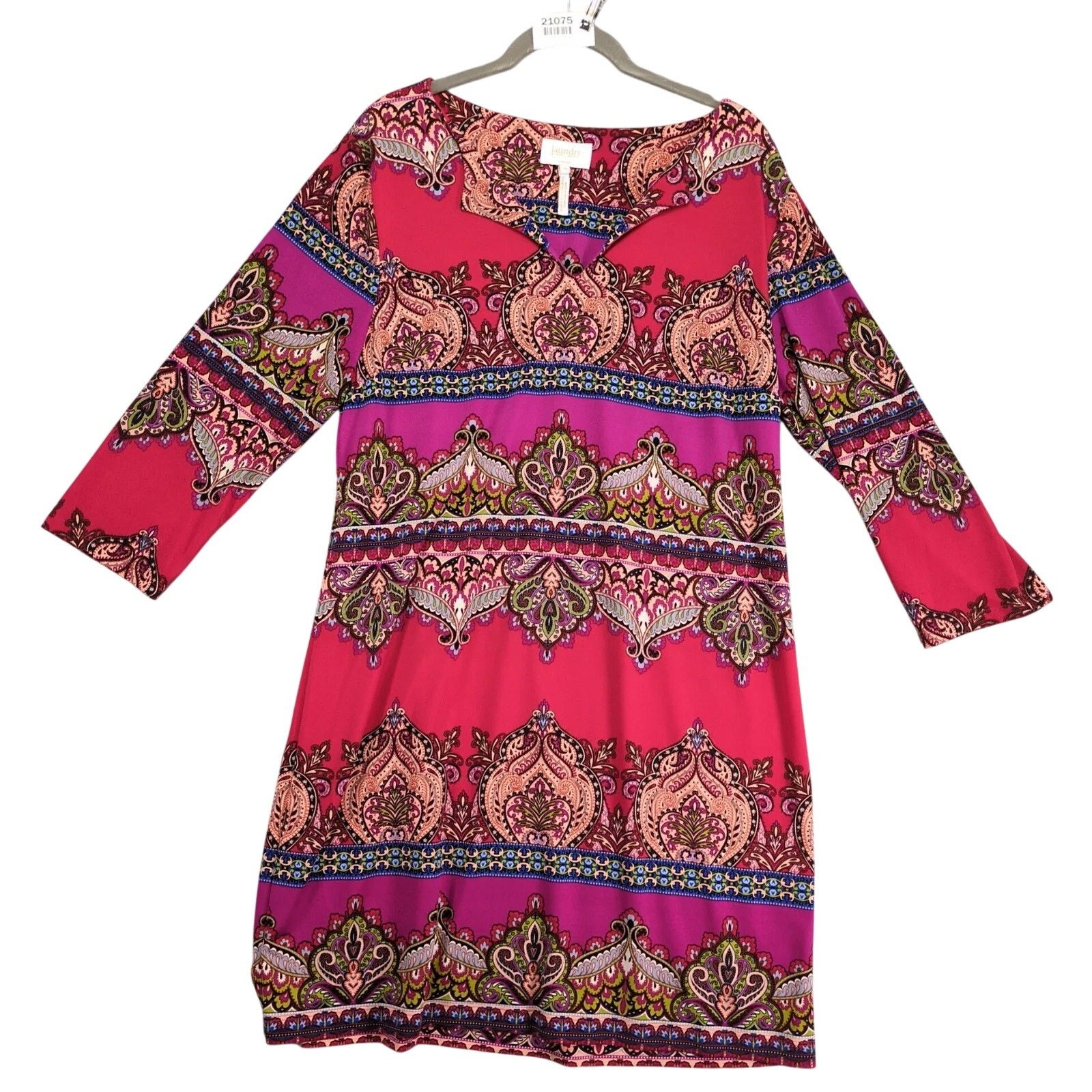 Laundry by Shelli Segal Laundry Shelli Segal Artie Print Shift Dress Sz 10 Flowy Size L / US 10 / IT 46 - 1 Thumbnail