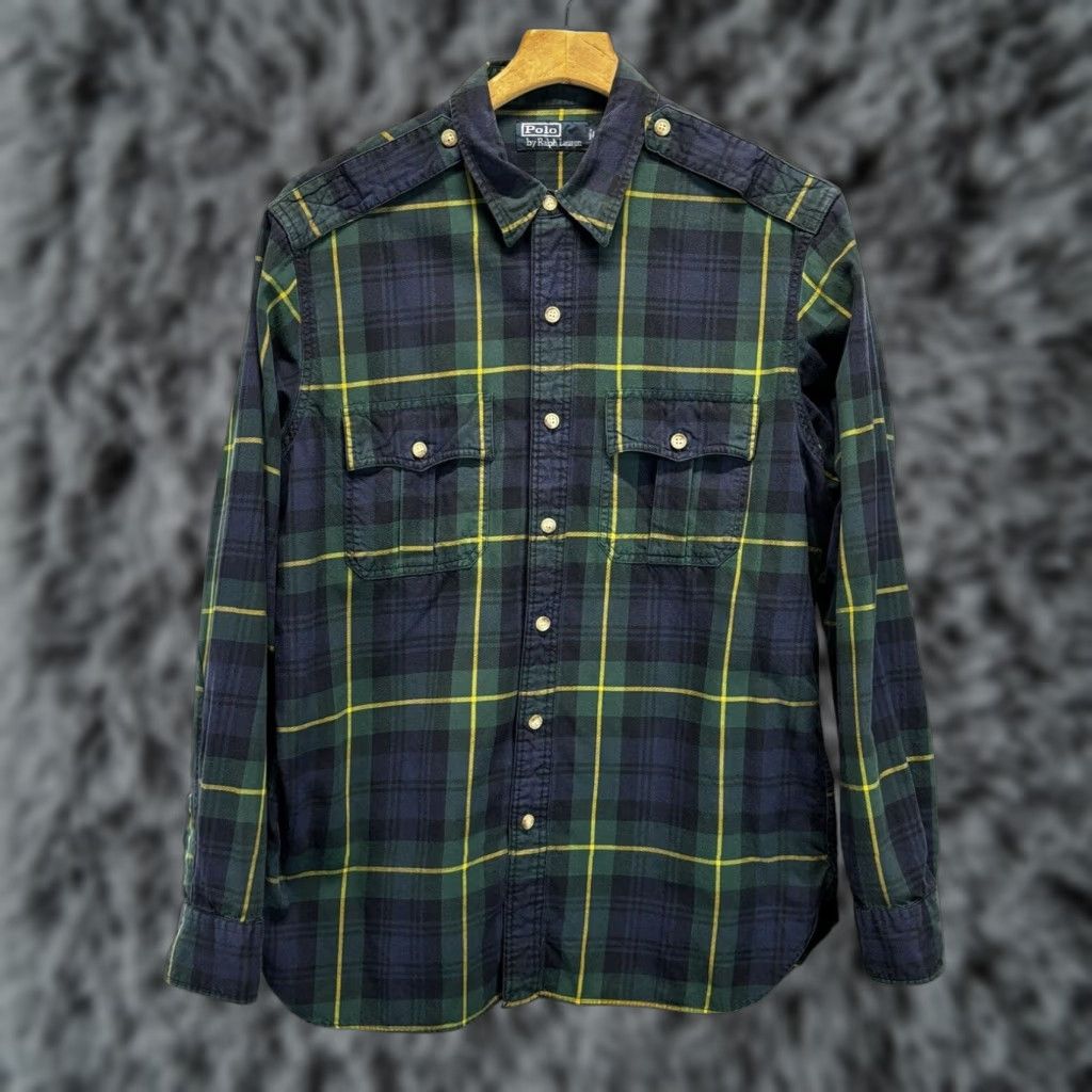 Polo Ralph Lauren VINTAGE Polo Ralph Lauren Button Down Plaid Shirt Large Mens Long Sleeve Cotton Size US L / EU 52-54 / 3 - 1 Thumbnail