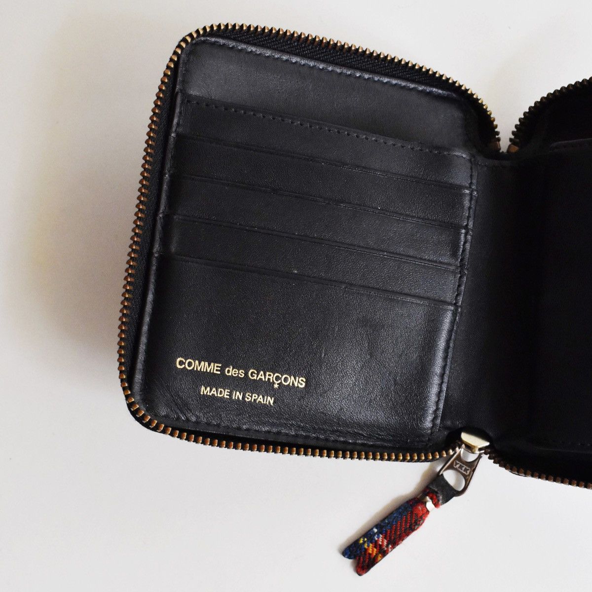 Comme des Garcons COMME des GARÇONS tartan patchwork leather zip wallet Size ONE SIZE - 4 Thumbnail