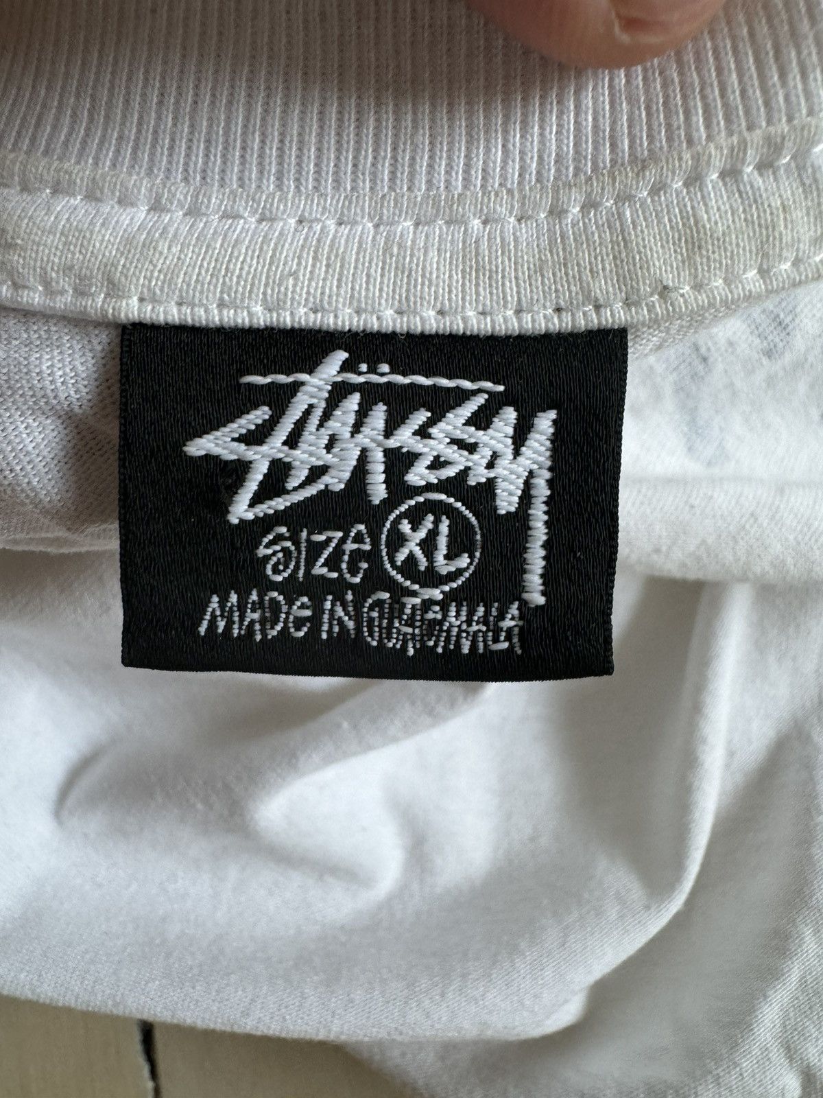 Stussy Stussy Fuzzy Dice Tee White Size US XL / EU 56 / 4 - 4 Thumbnail