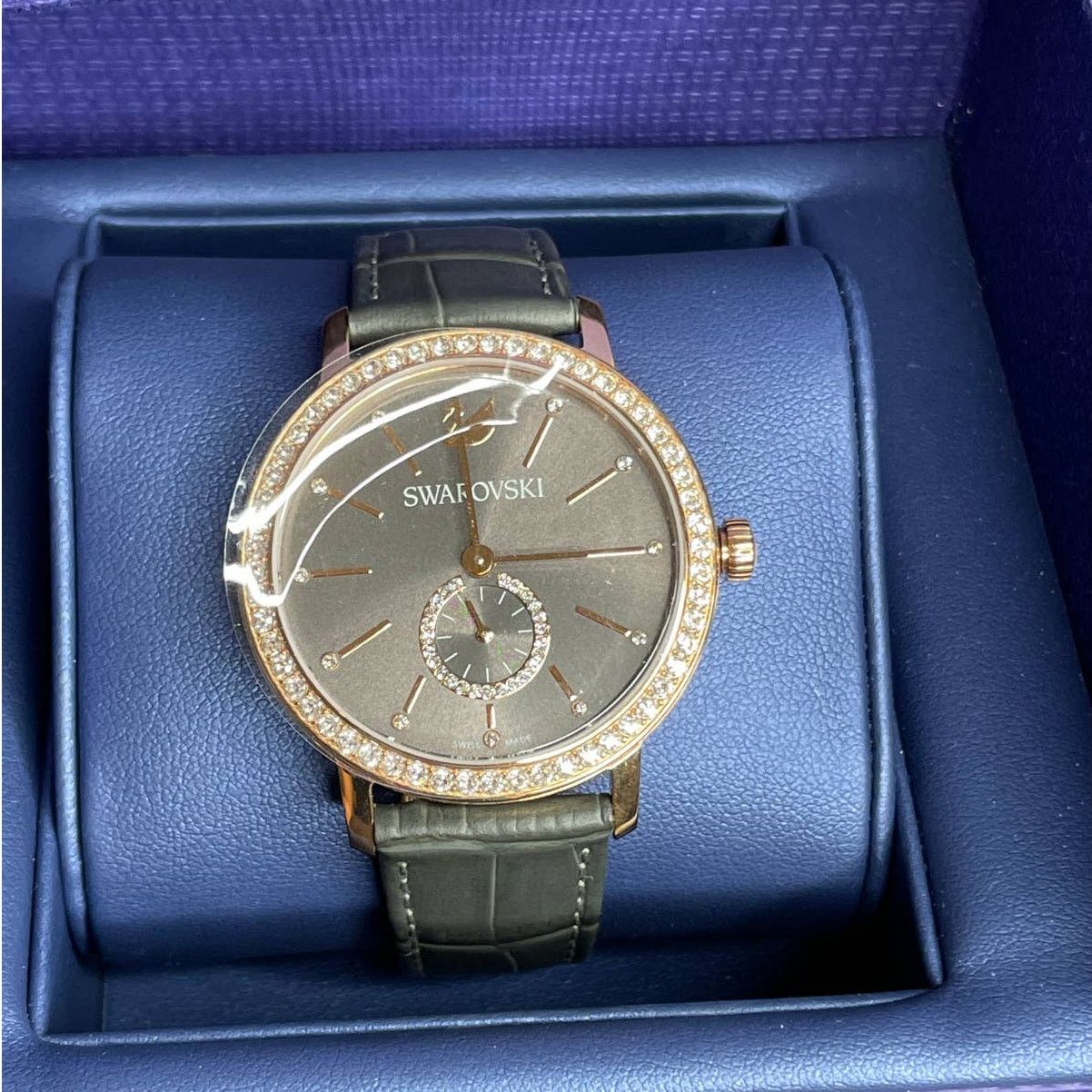 Swarovski Swarovski Graceful Lady Watch Grey Band 37mm Case Size ONE SIZE - 2 Thumbnail