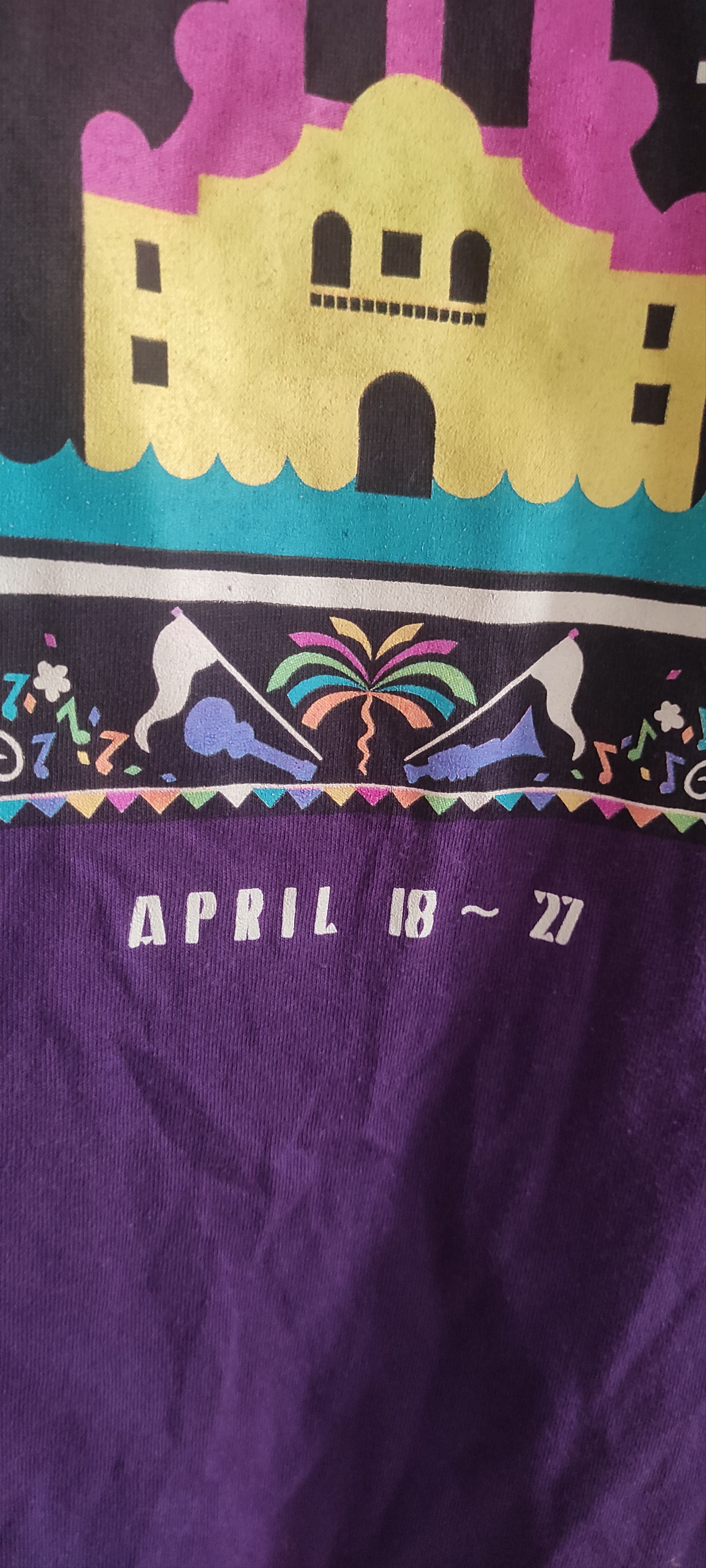 Jerzees Fiesta San Antonio 1997 Graphic T-Shirt April 18/27 Jerzees Size US M / EU 48-50 / 2 - 7 Thumbnail