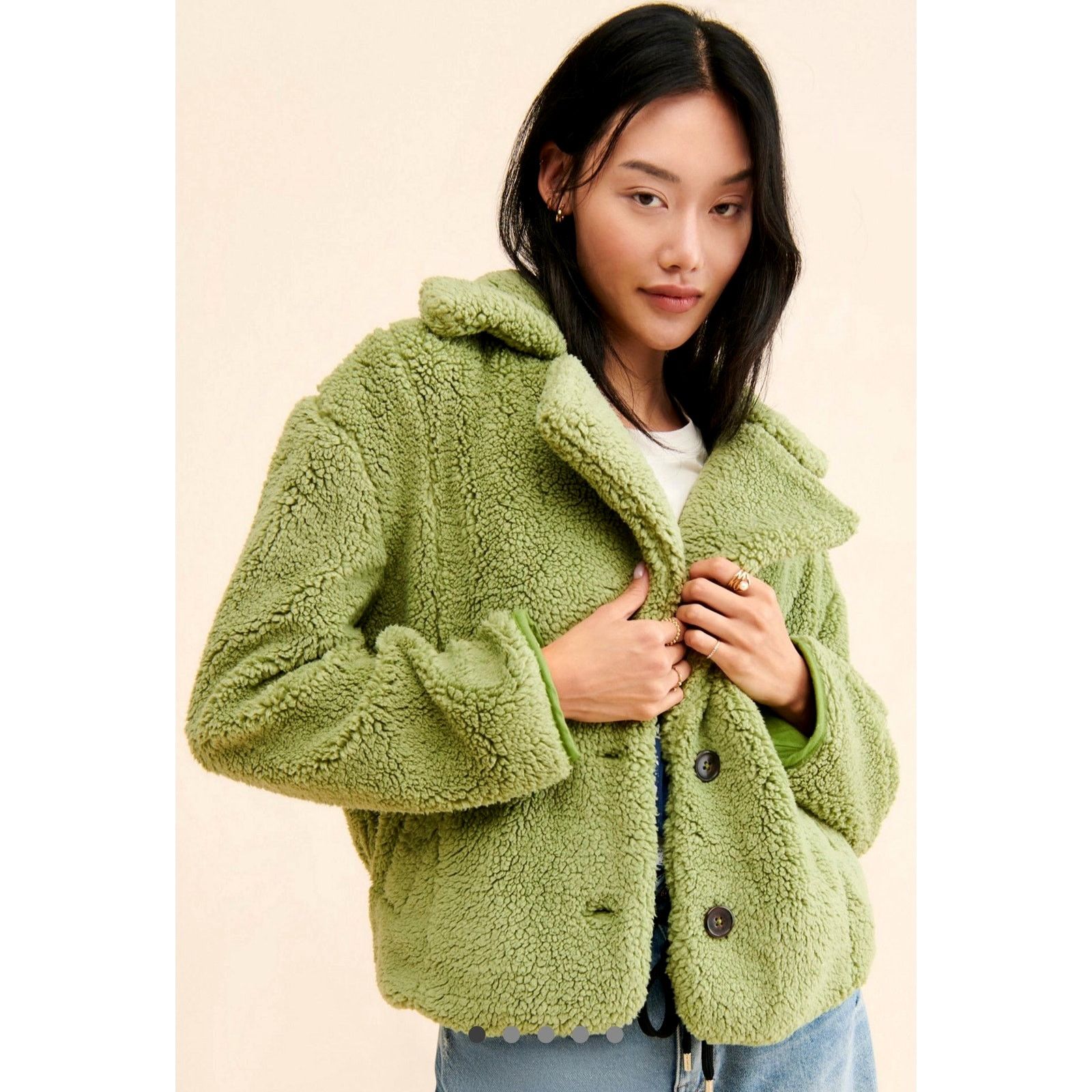 Free People Free People Joplin Cozy Jacket in Greyed Olive size M Size M / US 6-8 / IT 42-44 - 2 Thumbnail