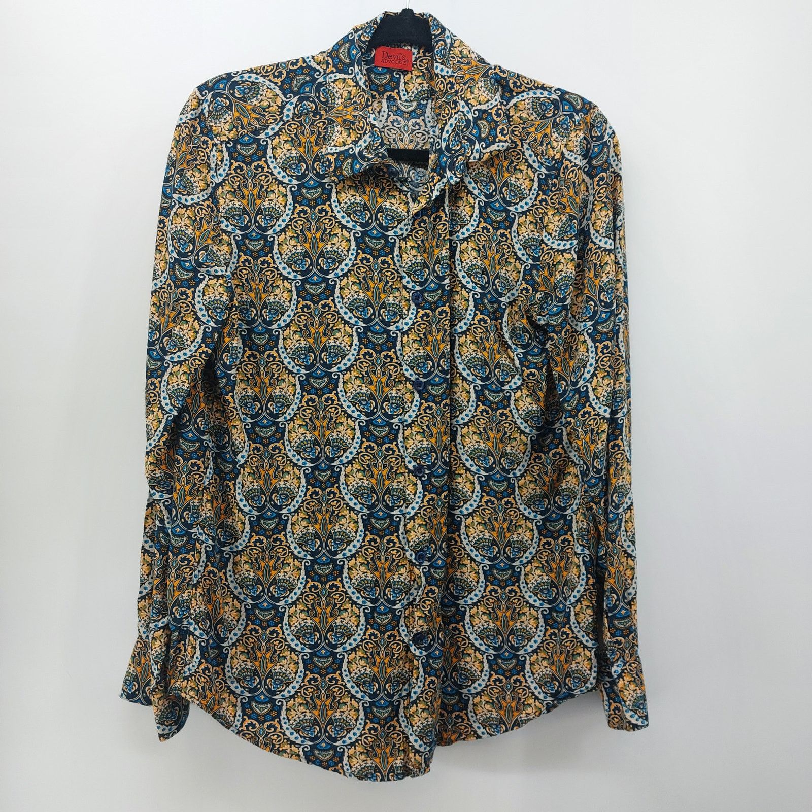 Other Devil's Advocate Paisley Blue Tan Long Sleeve Button Down M Size M / US 6-8 / IT 42-44 - 1 Thumbnail
