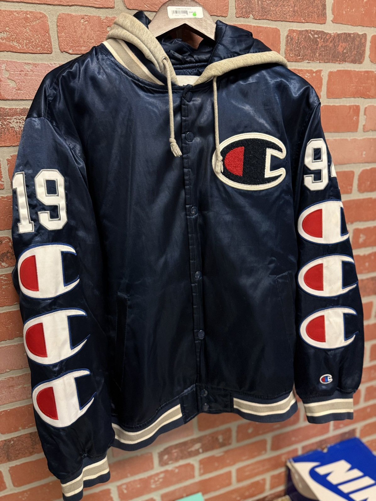 Champion × Supreme Supreme Champion Jacket Size M Blue RARE Size US M / EU 48-50 / 2 - 6 Thumbnail