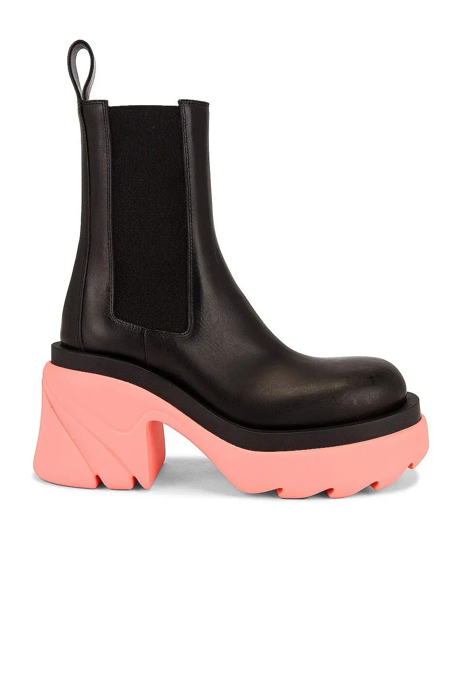 Bottega Veneta o1n1vont1224 Flash Boots in Black & Flamingo Size US 6 / IT 36 - 1 Thumbnail