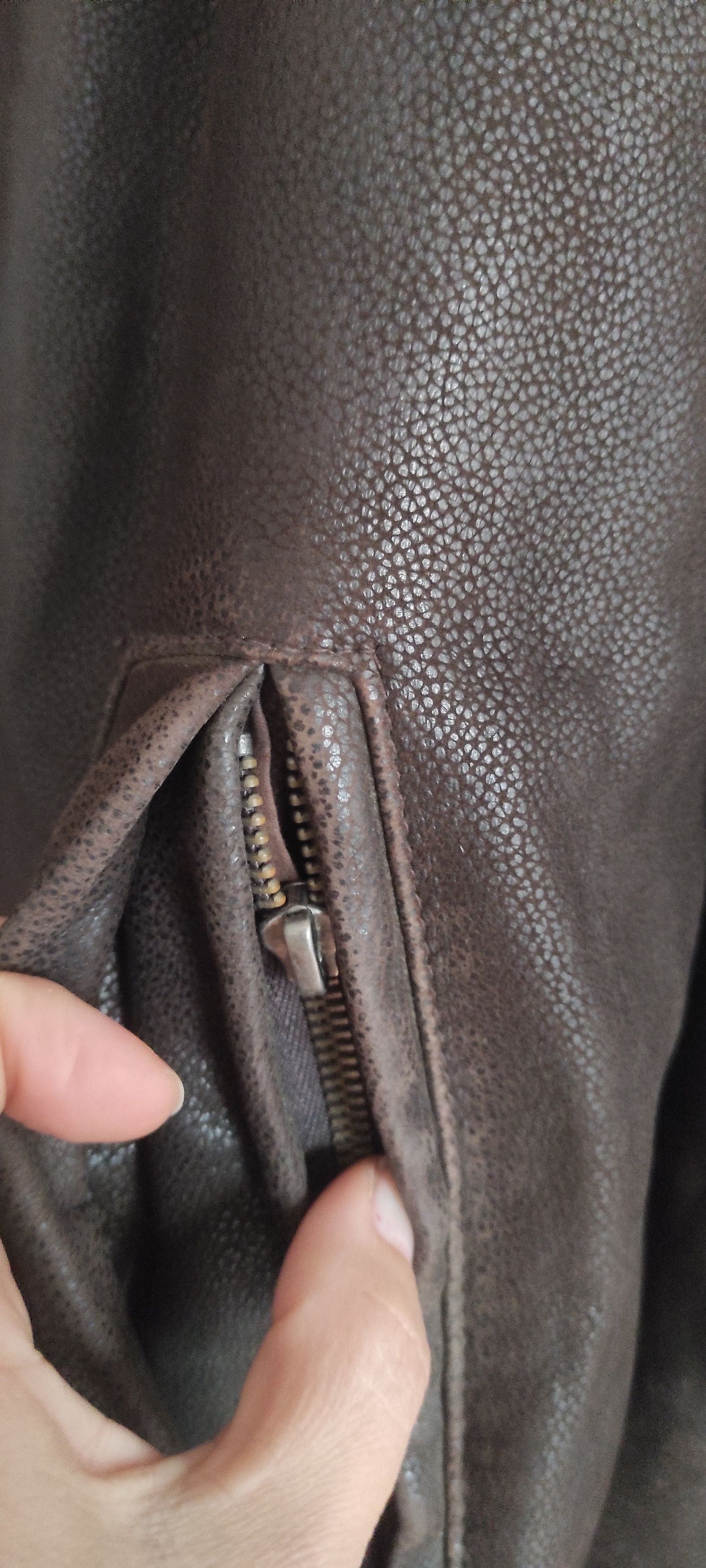 ARMA Arma Full Zip Retro Vintage Motorcycle Leather Jacket Sz 54 Size US L / EU 52-54 / 3 - 7 Thumbnail
