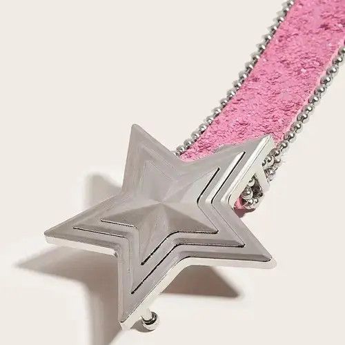 VIBE Star Buckle Pink Belt Size ONE SIZE - 4 Thumbnail