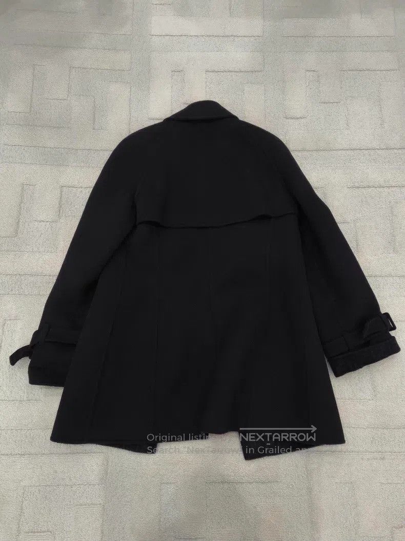 Fendi Fendi Long-sleeved shirt with wool print inside, navy blue Size XS / US 0-2 / IT 36-38 - 2 Thumbnail