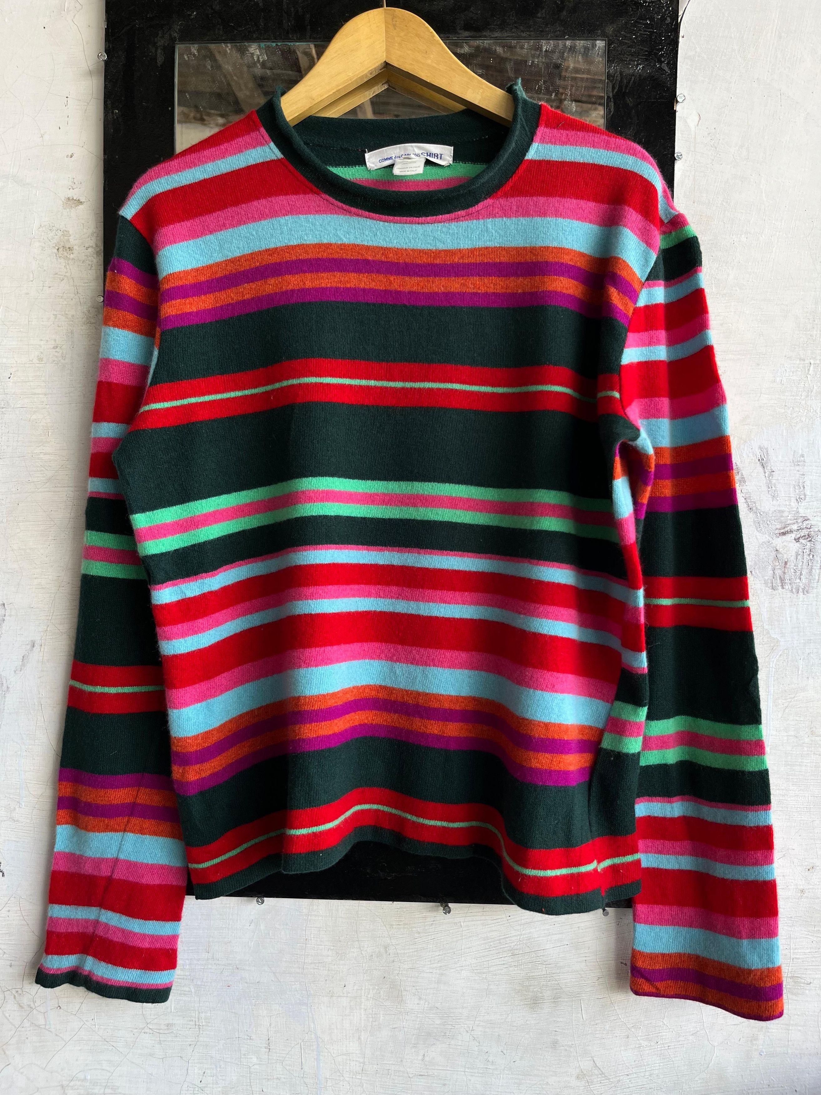 Comme des Garcons 💥Rare💥Comme Des Garcons Multicolor Long Sleeve Tshirt Size S / US 4 / IT 40 - 1 Thumbnail