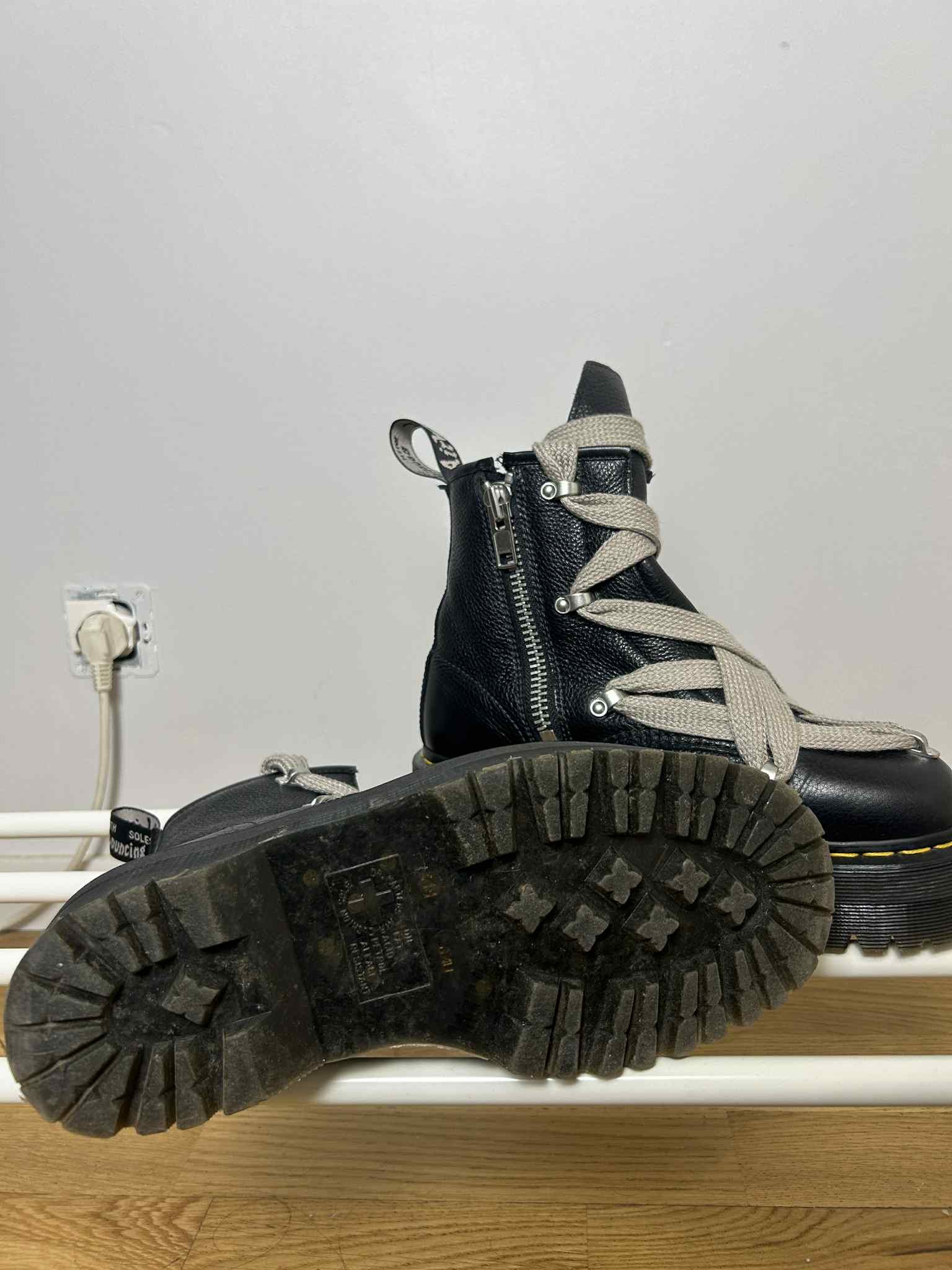 Dr. Martens × Rick Owens rick owens x dr. martens 1460 quad sole pentagram jumbo lace Size US 7 / EU 40 - 3 Thumbnail